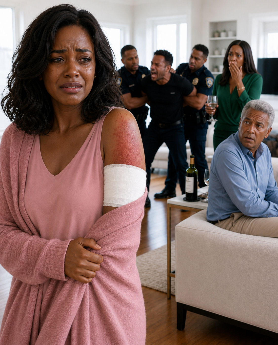 My husband sh0ved me toward the hot stove, and I ended up with a burned hand—all because he claimed I had ruined his steak.