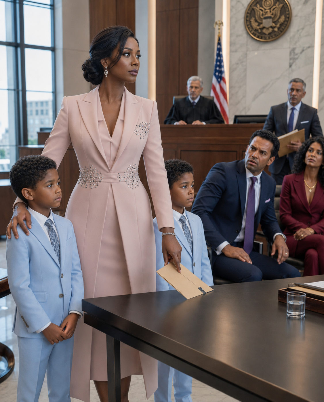 “You’ll Leave With Nothing—and I’ll Take Our Twin Boys,” my husband declared in court, convinced his prenup, fortune, and three lawyers had already won. Then the judge opened the company’s original ownership file, read the real owner’s name, and everything changed.