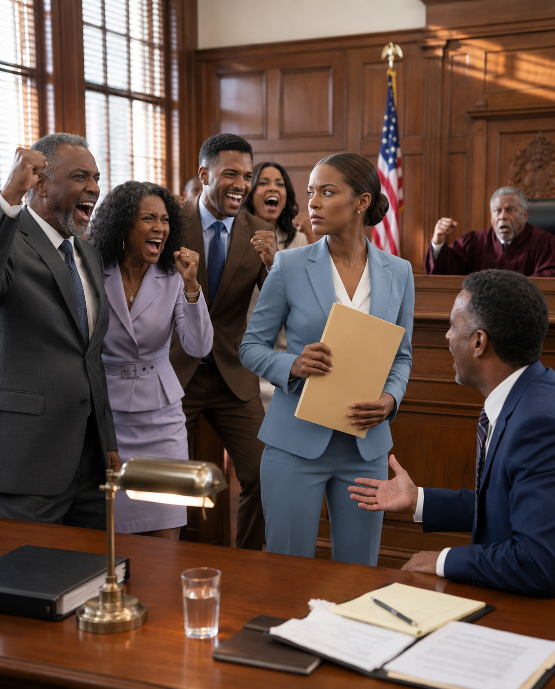 My father’s lawyer declared the will was clear and I would get nothing, but as my family clapped and the judge reached for his gavel, I opened my folder and said, “you forgot one thing”…