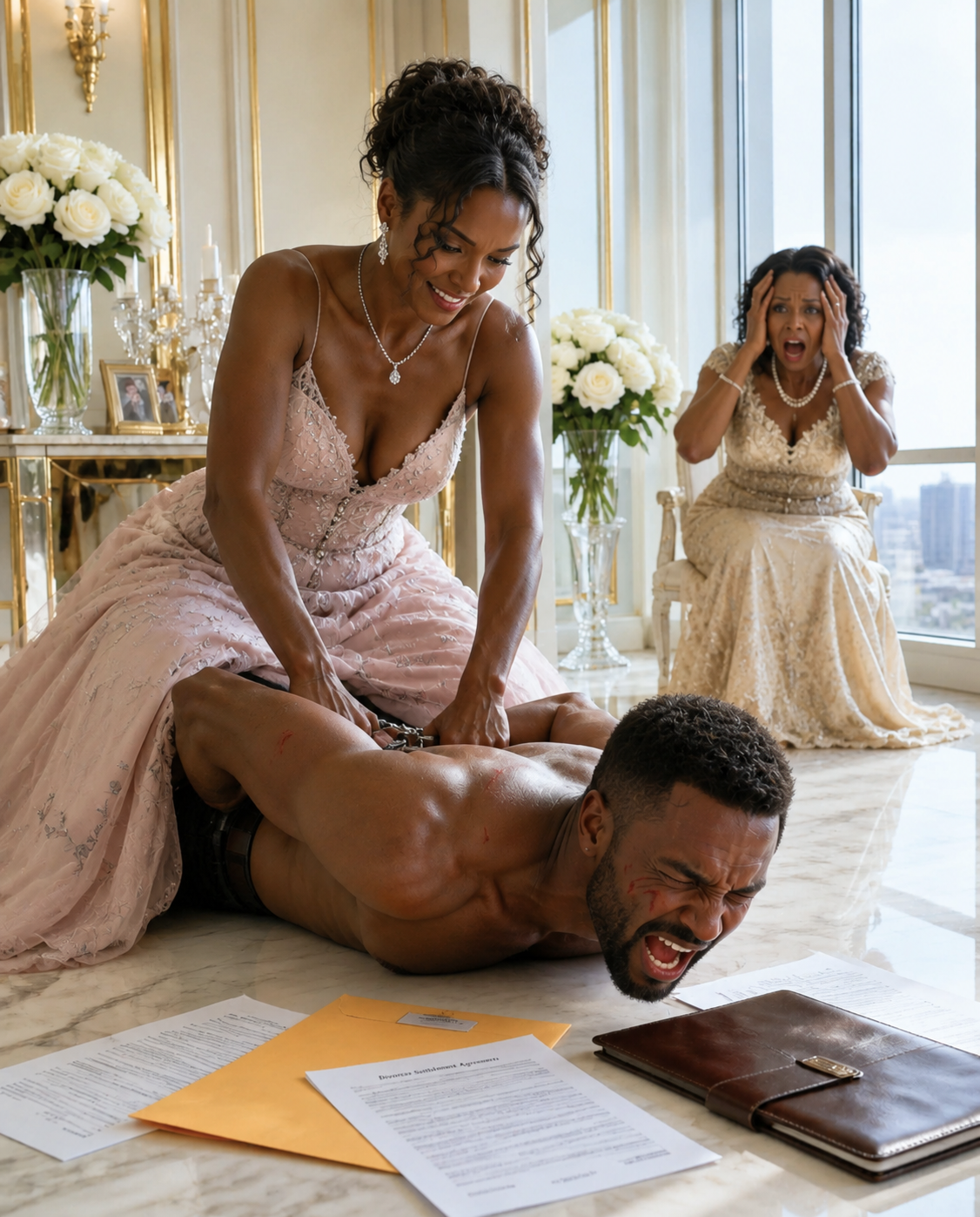 On our wedding night, my husband smirked, gripping a leather whip and a handwritten rulebook. “From now on, you obey every rule I make,” he said, certain he had married a helpless woman. I calmly slipped off my heels and raised my guard. What he didn’t know was that I held a first-degree black belt in karate. Ten seconds later, he was pinned to the floor, begging for mercy—and signing our annulment papers.