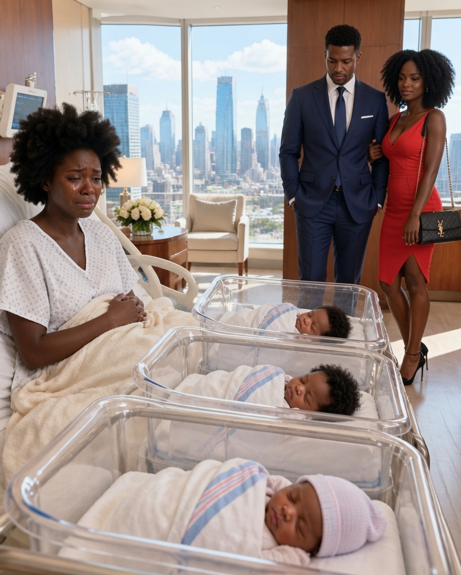 She Gave Birth to Triplet Boys. Her Husband Walked Into the Hospital With His Mistress and Divorce Papers… But Two Days Later, He Realized Whom He Had Really Humiliated.