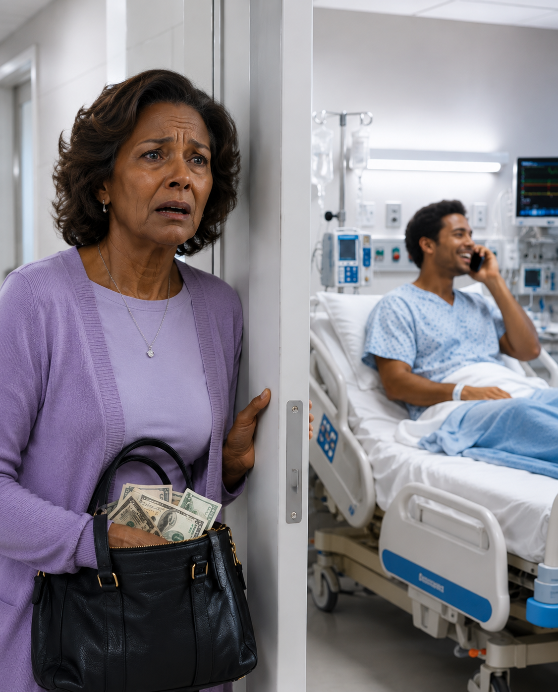 I Won 20 Million Dollars to Save My Sick Son, But Before I Walked Into His Hospital Room, I Heard Him Say Over Speakerphone, “If I Make Her Think I’m Worse, She’ll Give Me Every Last Penny.”