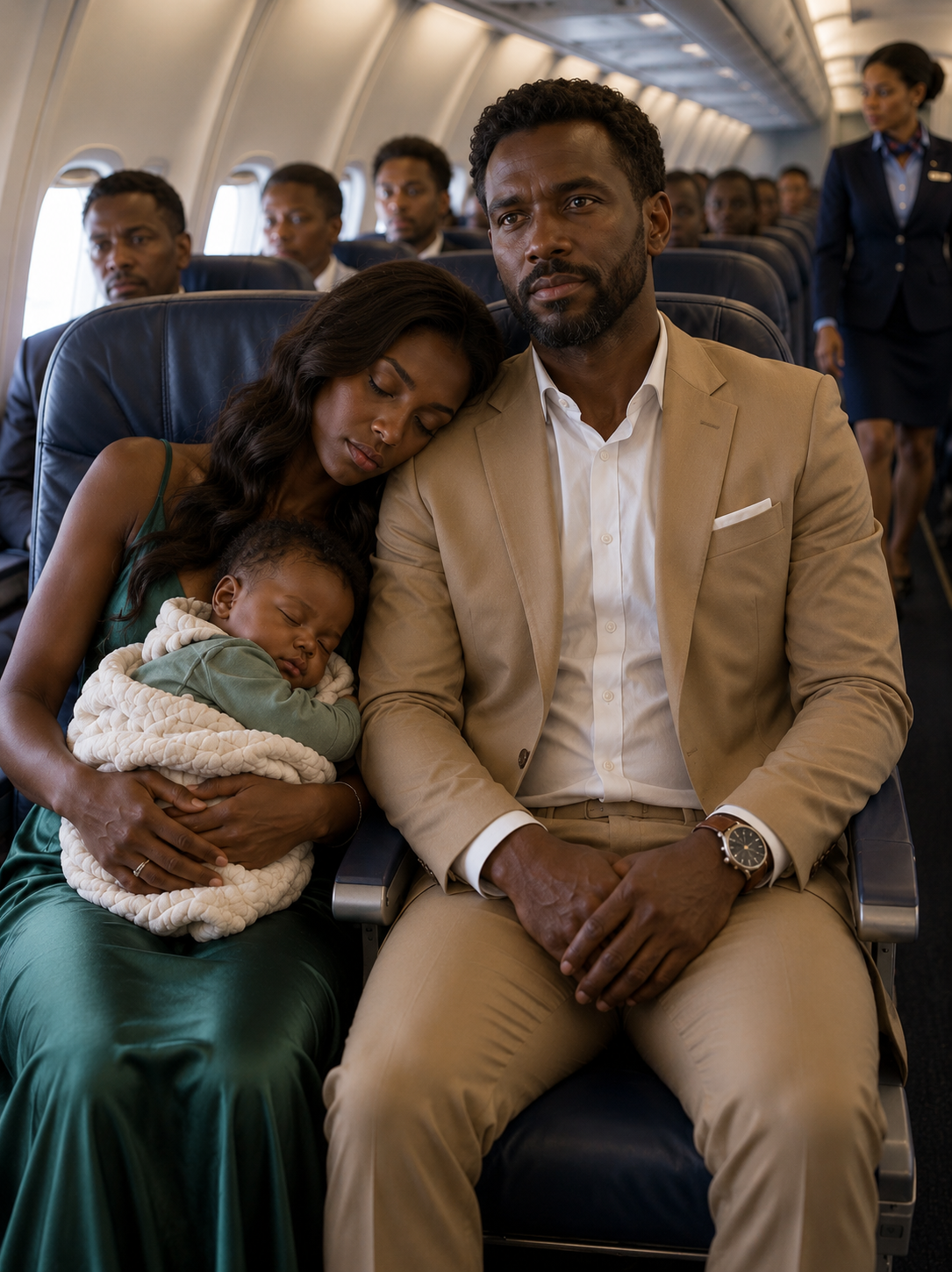 My Former Husband Locked Me Out, Emptied Our Joint Bank Account, And Believed My Baby And I Had Nowhere Else To Turn—Then I Drifted Off On A Stranger’s Shoulder During Our Flight… Never Realizing The Man Sitting Beside Me Would Be The One Person Capable Of Uncovering Every Lie He Had Hidden For Years