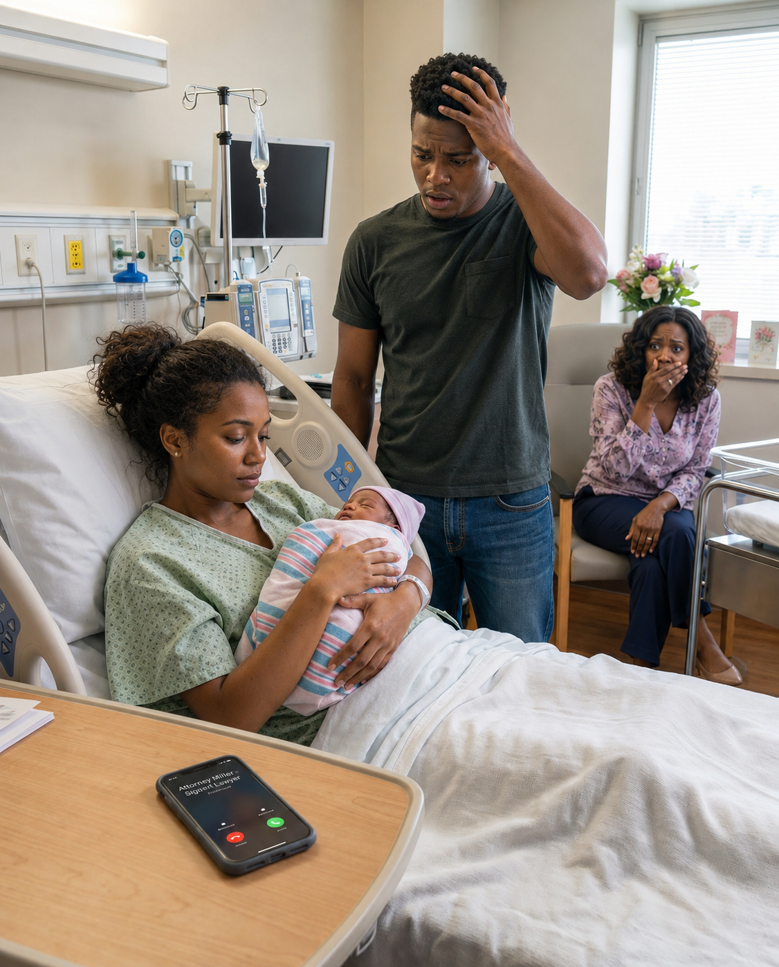 Thirty minutes after I gave birth, my husband stared at our newborn and whispered, “I want a DNA test. That baby might not be mine.”
