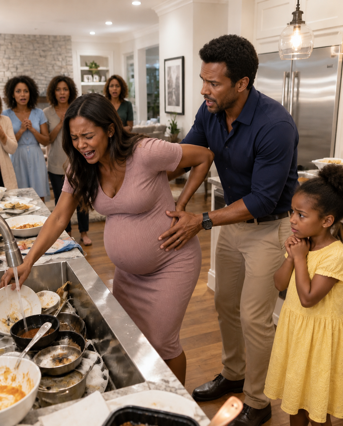 I Returned Home After A 14-Hour Shift Expecting To Surprise My Eight-Months-Pregnant Wife—Instead, I Found Her Cleaning Up After My Family… Then Through Tears She Revealed The Secret They Had Hidden From Me For Months…
