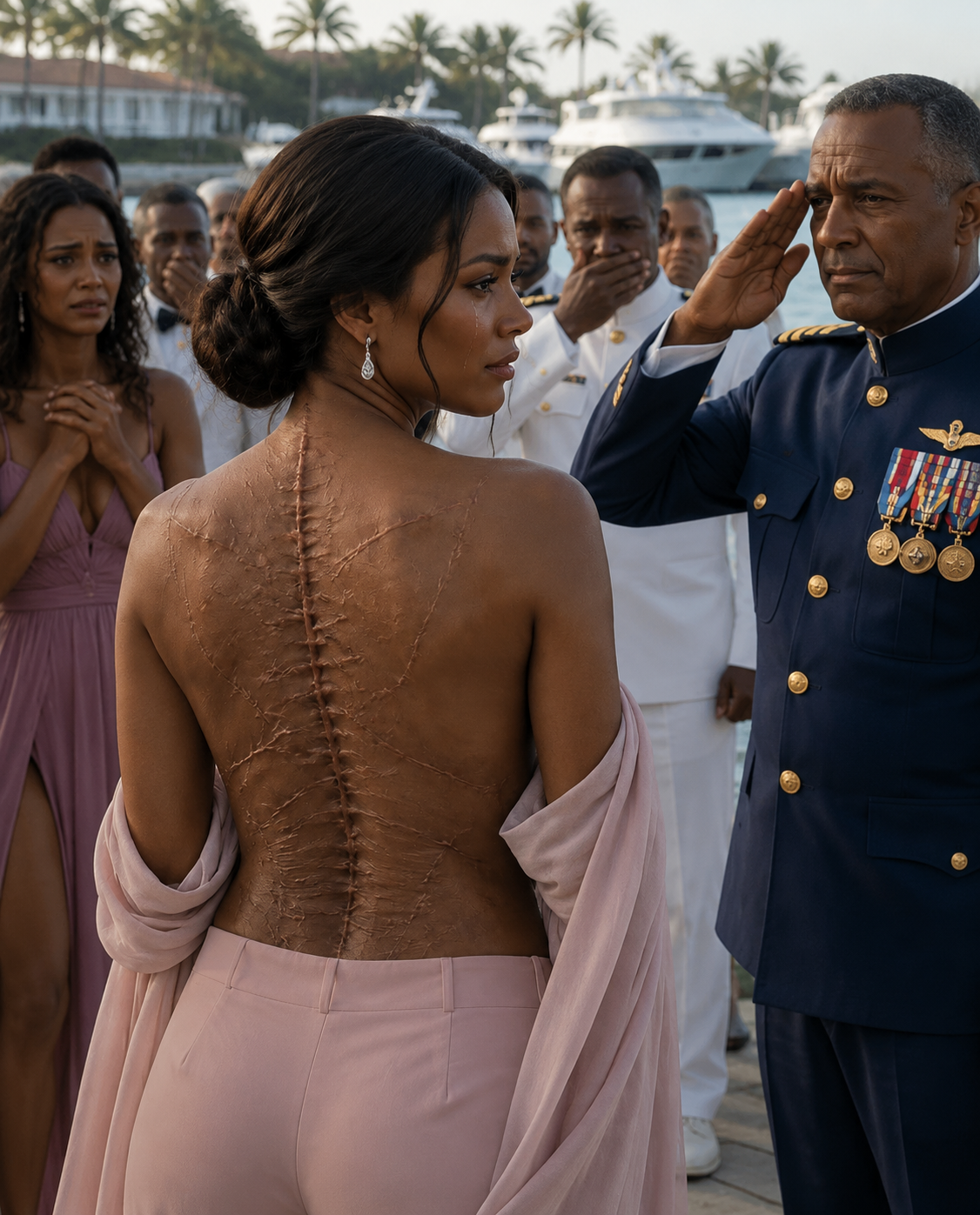 My sister tore open my blouse in the middle of my father’s retirement celebration and laughed, “Everyone, look at the scars she came back with after disappearing for five years!” As nearly two hundred stunned guests watched, my father sneered, “Leave before you humiliate us again.”