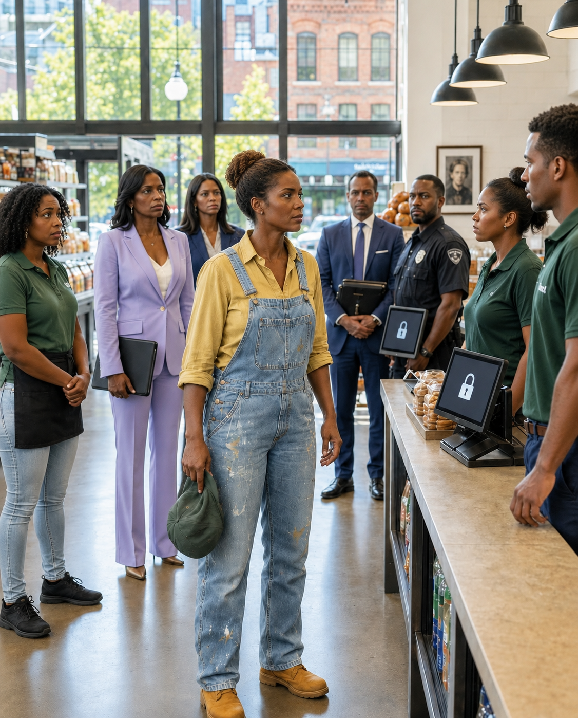 I Entered One Of My Thirty-Eight Markets Wearing Paint-Stained Overalls And A Faded Baseball Cap. The Supervisor Assumed I Was Too Poor To Matter, Added A Hidden Fee To My Receipt, And Ordered Security To Remove Me When I Asked Questions. Twelve Minutes Later, Every Register Locked—And The Corporate Investigation Team Walked Through The Doors.