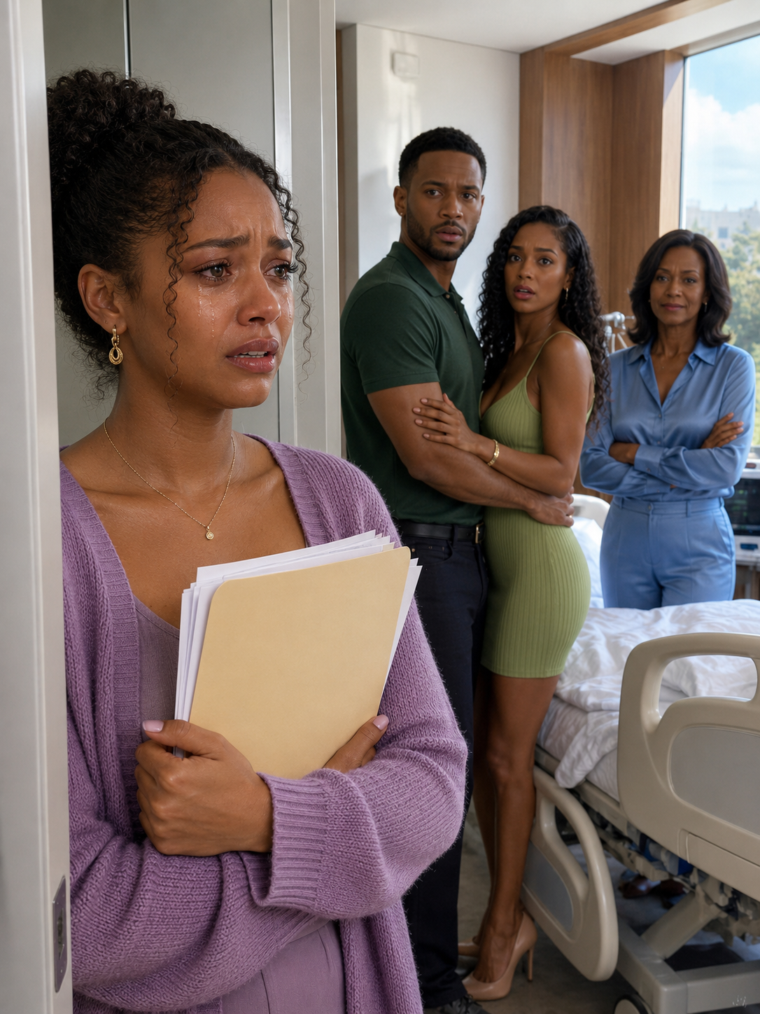 I sold the house my father left me to save my sick husband. But when I arrived at the hospital with the papers for the money, I found him healthy, standing up, and hugging another woman. His mother smiled and asked, “Did you bring the money?” Then I played the first audio recording… and their lie began to unravel.