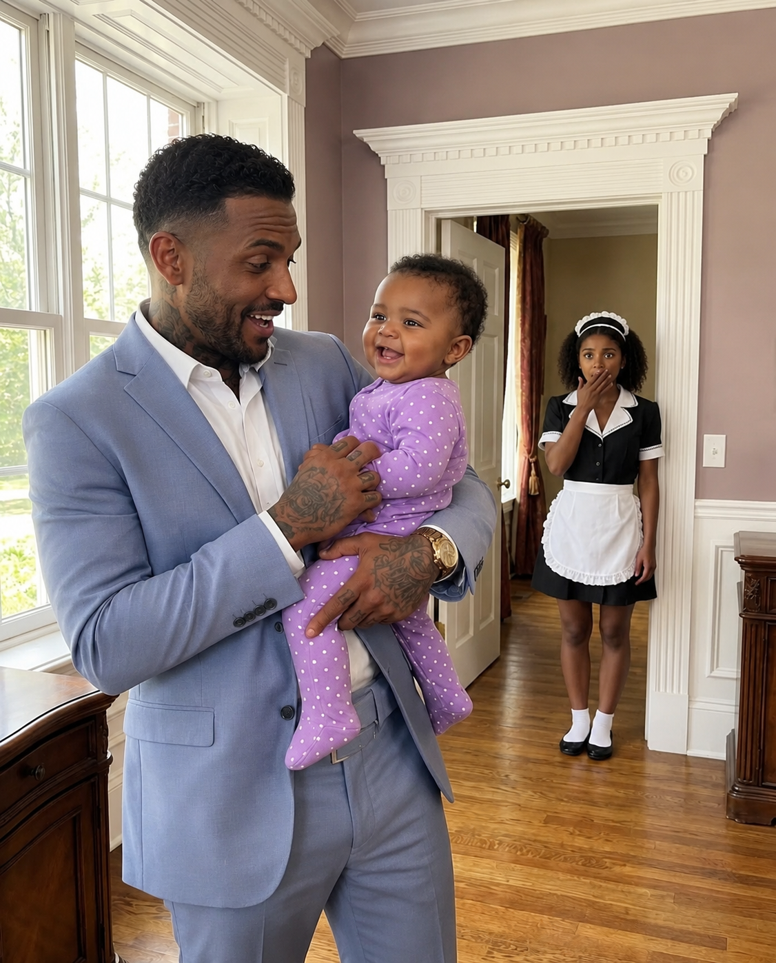 A Wealthy Man Found His Housekeeper’s Young Daughter Hiding in His Mansion — What He Did Next Was Something No One in That House Expected