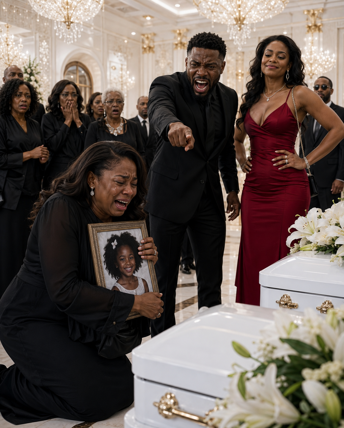 At my twins’ funeral, with their tiny coffins before me, my husband arrived beside his mistress and hissed, “God took them because He knew what kind of mother you were.”
