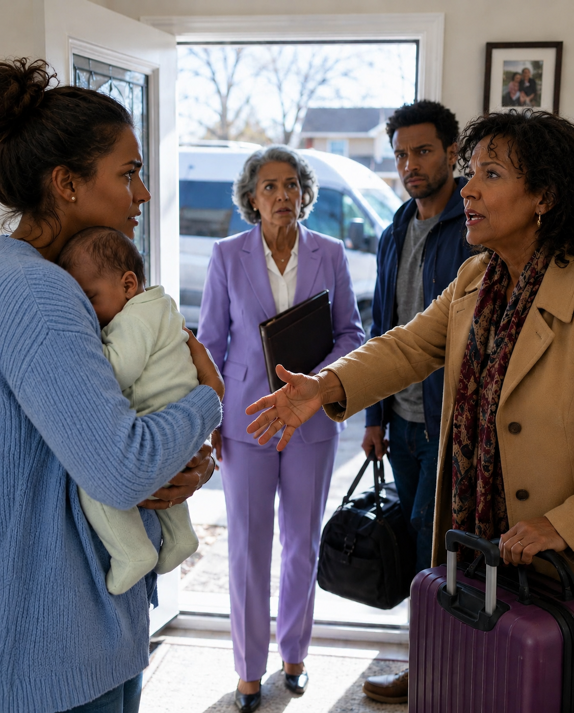 After my husband passed away, I used his life insurance to buy a home for our baby. My mother called it “family property,” showed up with suitcases, and told me to leave