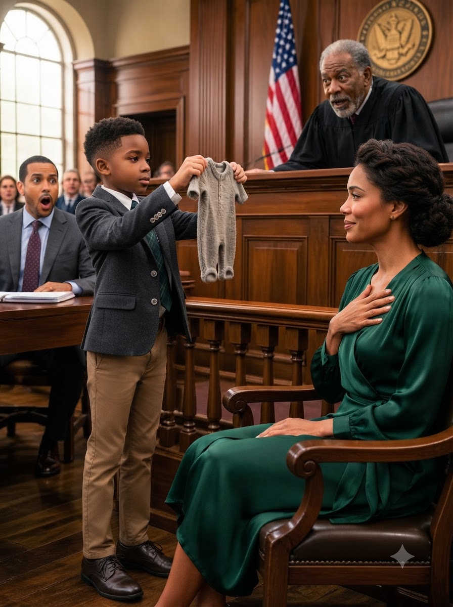 My Ex-Husband’s Lawyer Held Up My Son’s Threadbare Shirt in Front of the Entire Court to Prove I Was an Unfit Mother—But My Eight-Year-Old Calmly Asked the Judge to Open It, Revealing the Hidden Words He Had Secretly Written That Exposed His Father’s Biggest Lie and Turned the Custody Hearing Into a Verdict No One Expected