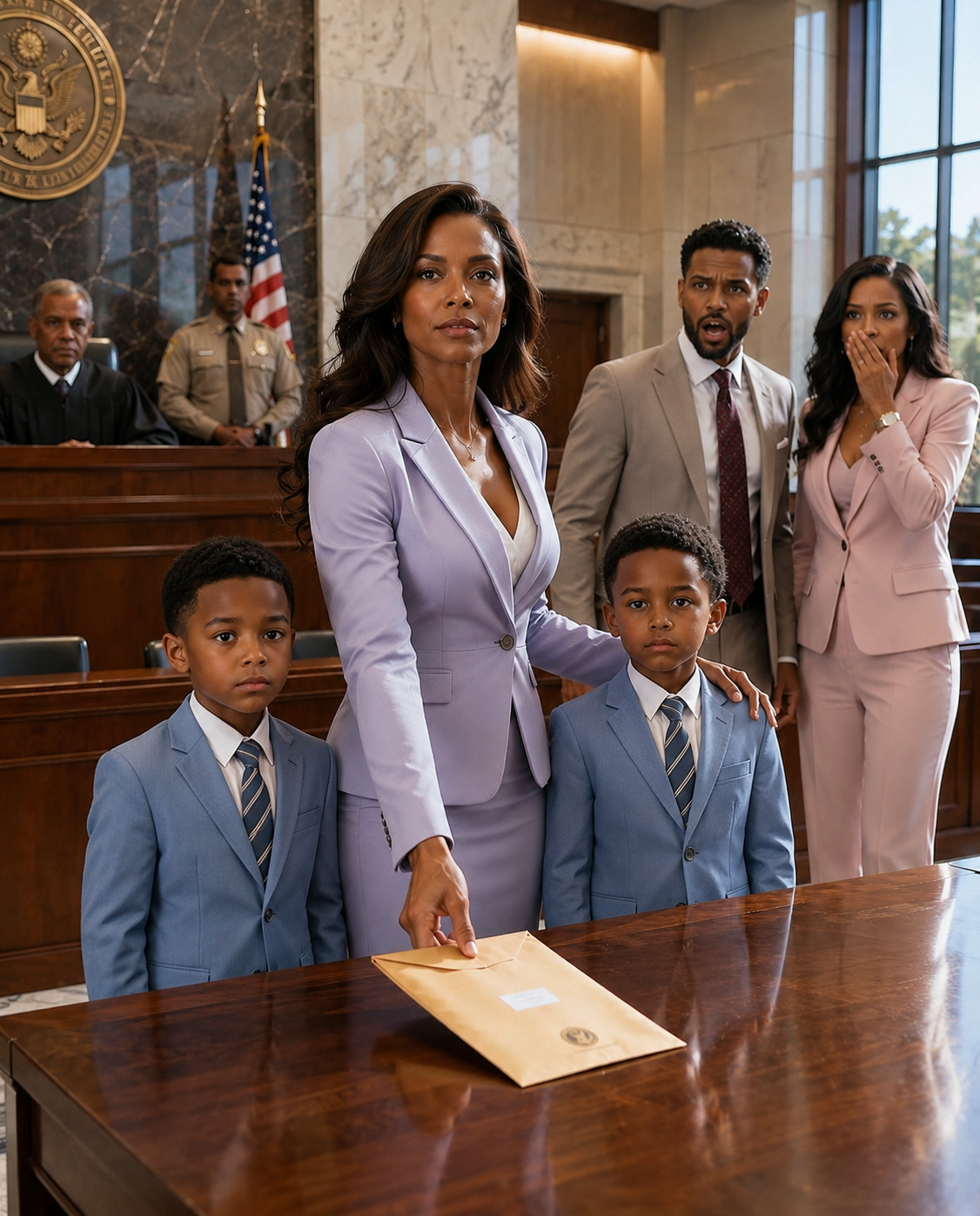 “You’ll leave with nothing—and I’ll take our twin boys,” my husband said while his secret lover smiled beside him in court—with a prenup, a Fortune, and three attorneys behind him, he thought I had already lost…