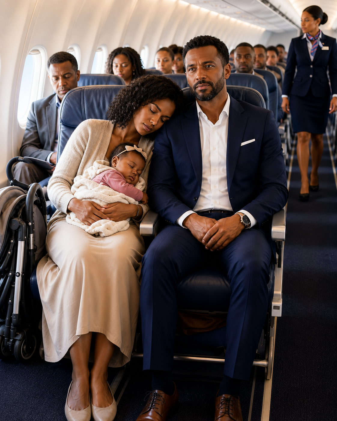 My Ex Locked Me Out, Drained Our Bank Account, And Thought My Baby And I Had Nowhere Left To Go—Then I Fell Asleep On A Stranger’s Shoulder During Our Flight… Completely Unaware That The Man Beside Me Would Become The One Person Who Could Expose Every Lie He Had Spent Years Hiding