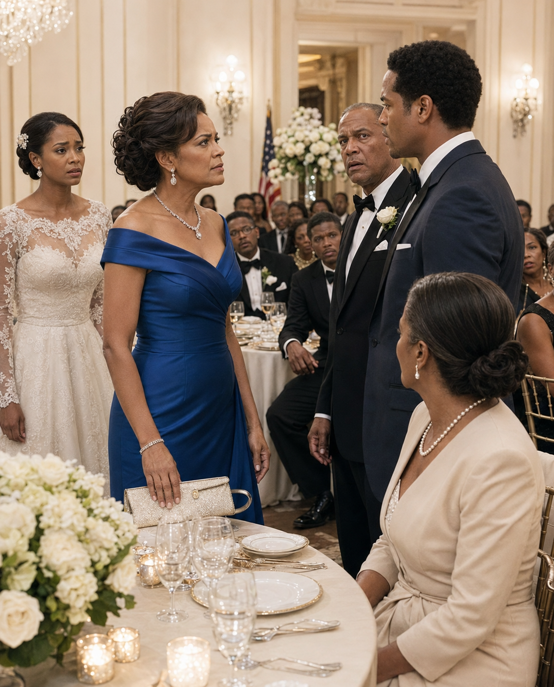 At my daughter’s wedding, the one i quietly paid for, her fiancé introduced me to his elegant parents with a smile that made the whole table uncomfortable. “this is her mother,” he said. “the one we have to keep happy until tonight is over.”