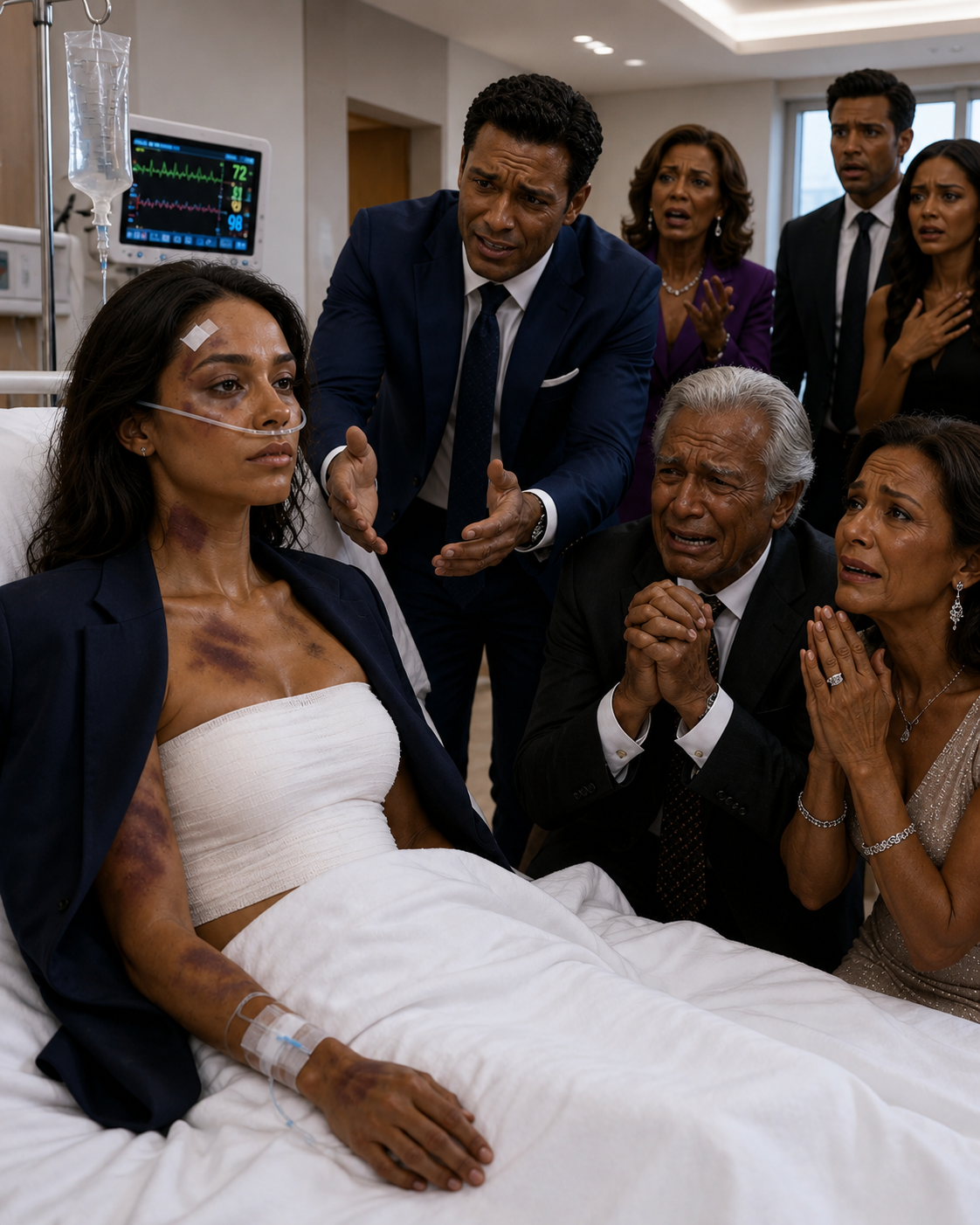 My husband be@t me so badly I woke up in the ICU, barely able to breathe. When I begged my parents for help, they coldly replied, “You chose him. Live with the consequences.” I quietly whispered, “Okay.” From my hospital bed, I removed my name from the guarantee on their dream house. Their $55,000 down payment disappeared overnight—but that was only the first thing I planned to take back. They had no idea whose life would unravel next.