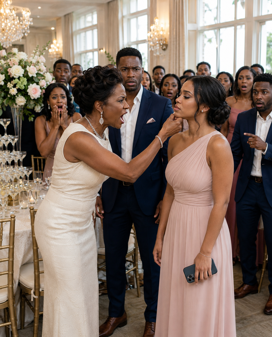At my engagement party, the woman who was supposed to become my mother-in-law sl:a:pped me twice, called me a penniless beggar, and threw me out while my fiancé stood silent. With a burning cheek and a broken heart, I called my father and asked him to come for me.