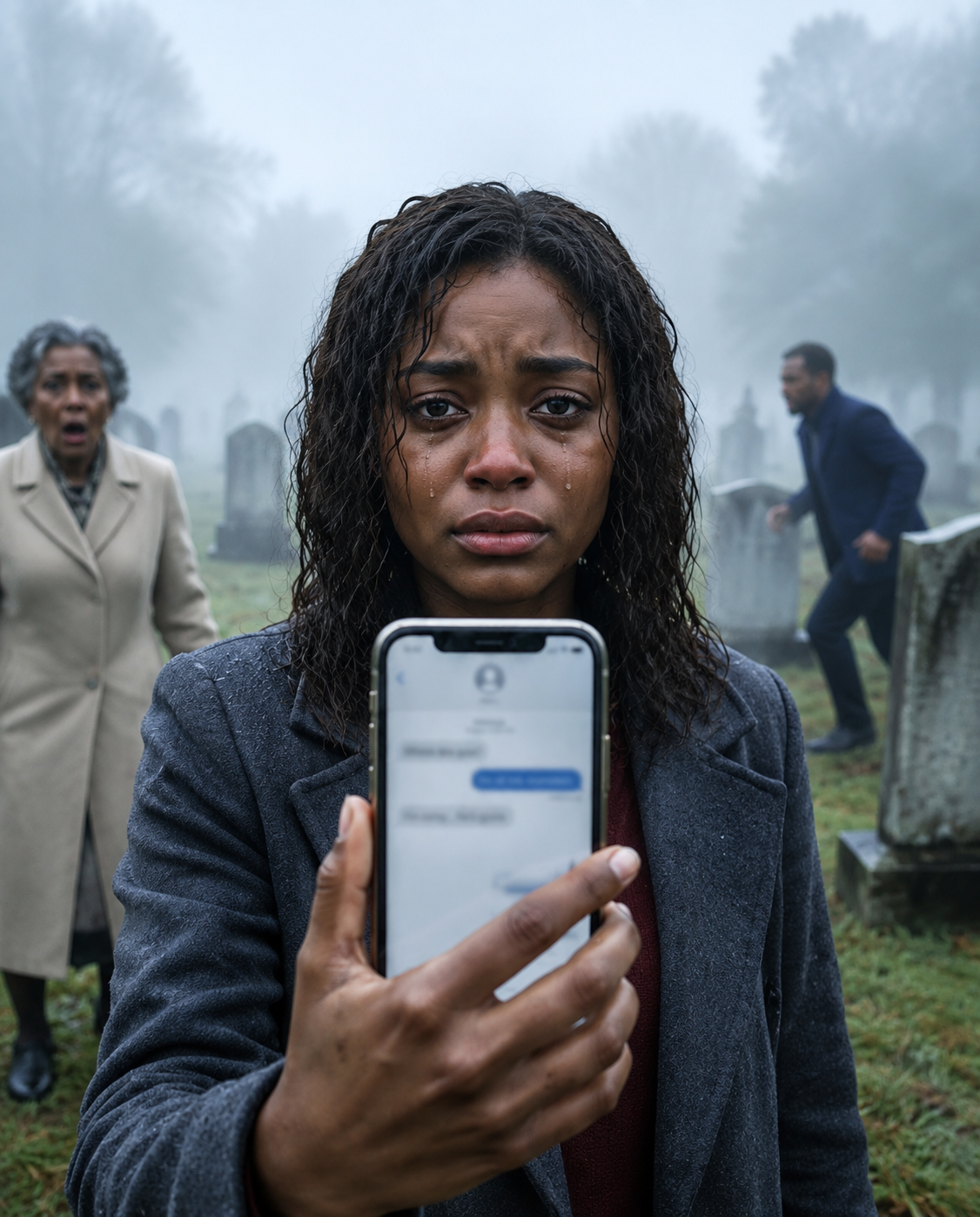 My husband left my father’s funeral to travel with his mistress, leaving me to grieve in isolation. But at 3:00 a.m., a text message from my dead father lit up my screen: “My daughter, it’s me, Dad. Come to the cemetery immediately and very quietly.”