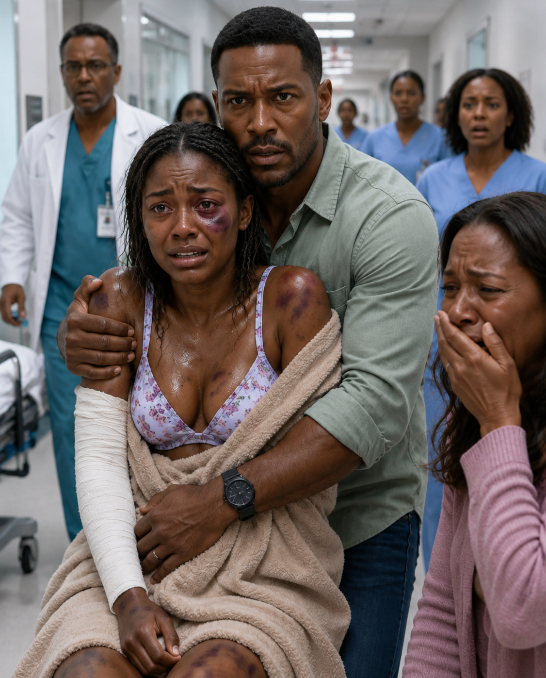 My stepfather beat me every day as a form of entertainment. One day, he broke my arm, and when we took me to the hospital, my mother said, “She accidentally slipped and fell while bathing.” As soon as the doctor saw the bruises on my face, he immediately called 911.
