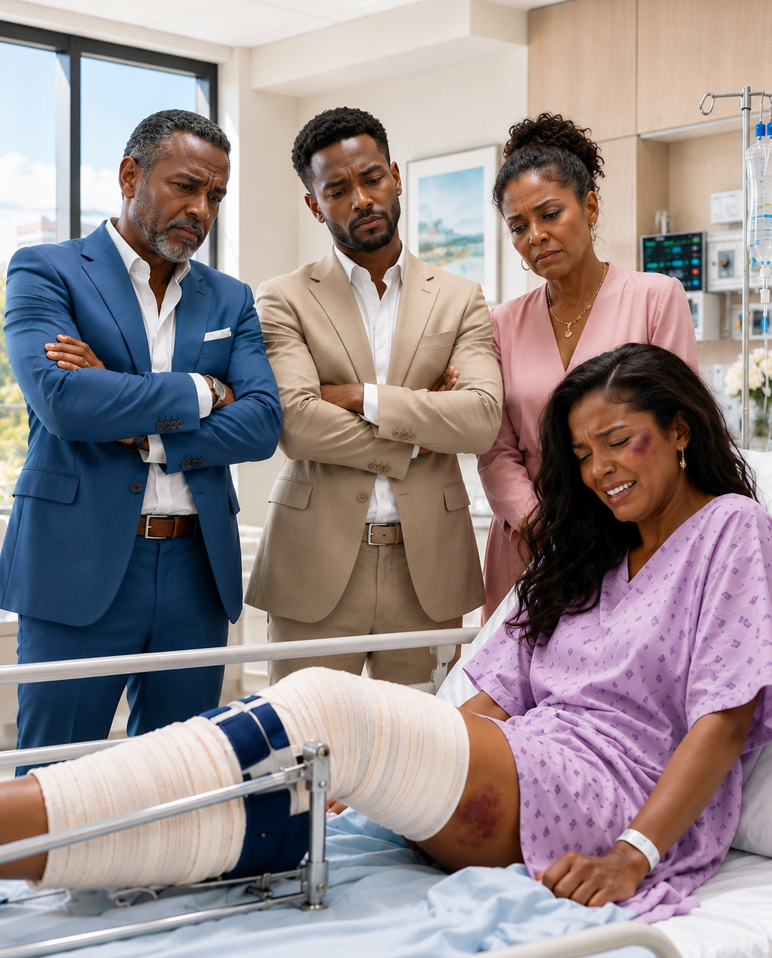 My Husband Walked Into The Hospital Believing He Could Still Control Every Decision I Made. He Demanded That I Return Home And Pretend Nothing Had Happened. He Never Expected Doctors, Nurses, Detectives, And My Attorney To Be Waiting With The Truth He Could No Longer Explain Away.