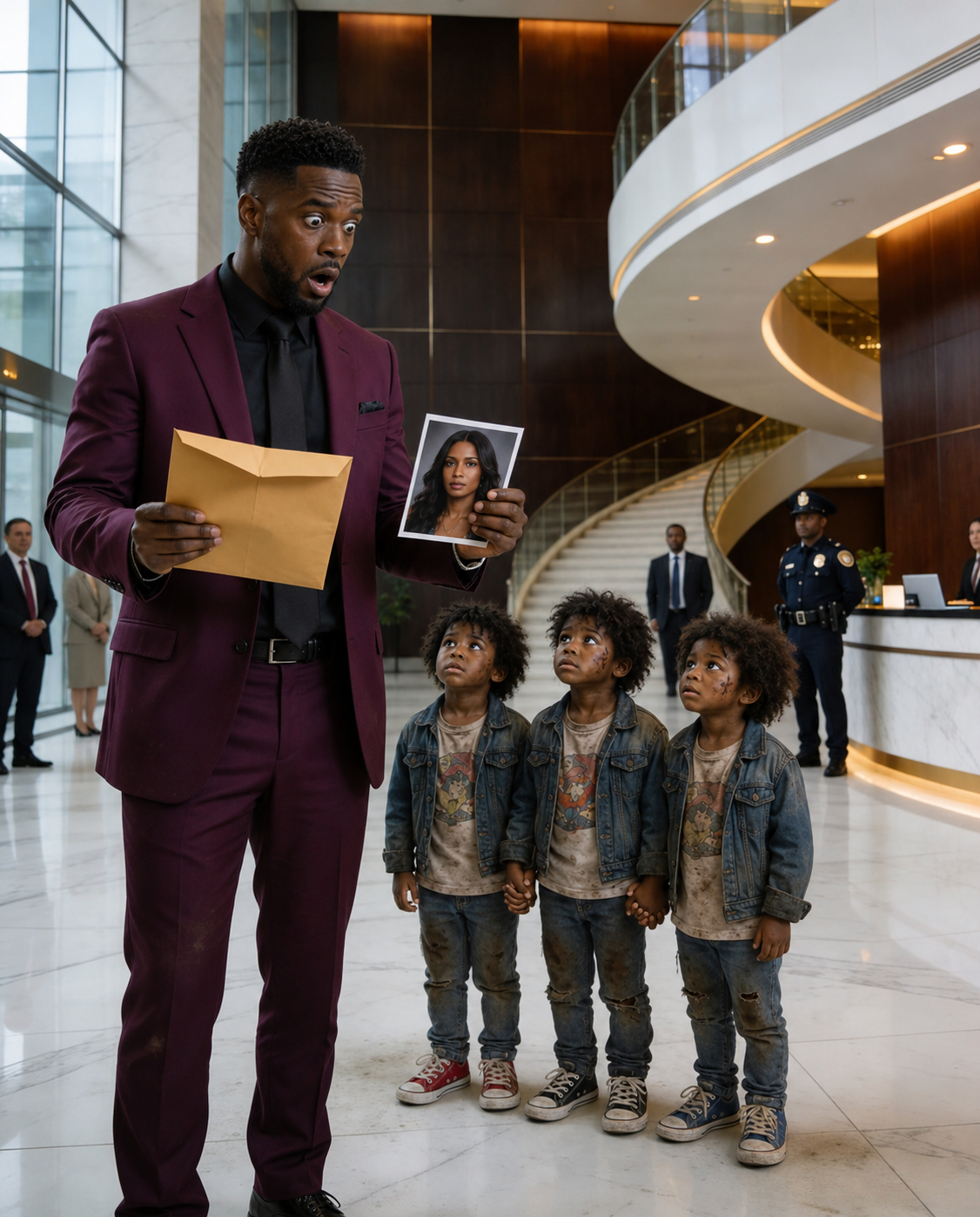 Three Beggar Triplets Walked Into a Ruthless Millionaire’s Bank—Everyone Laughed… Until One Envelope Exposed Terrifying truth