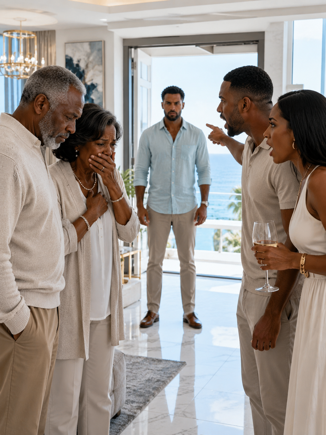 I bought my parents a $425,000 seaside mansion for their 50th anniversary, but when I arrived, my mother was crying