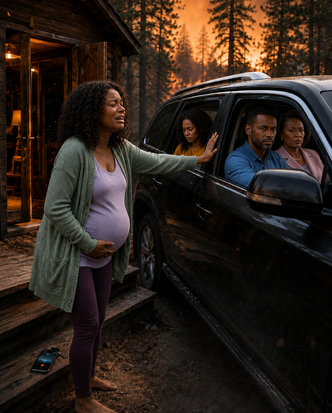 My Husband Took The Only Car Out Of A Wildfire Evacuation Zone With His Mother And His Mistress Inside. I Was Six Months Pregnant, Standing In The Smoke, Begging Him Not To Leave Me.