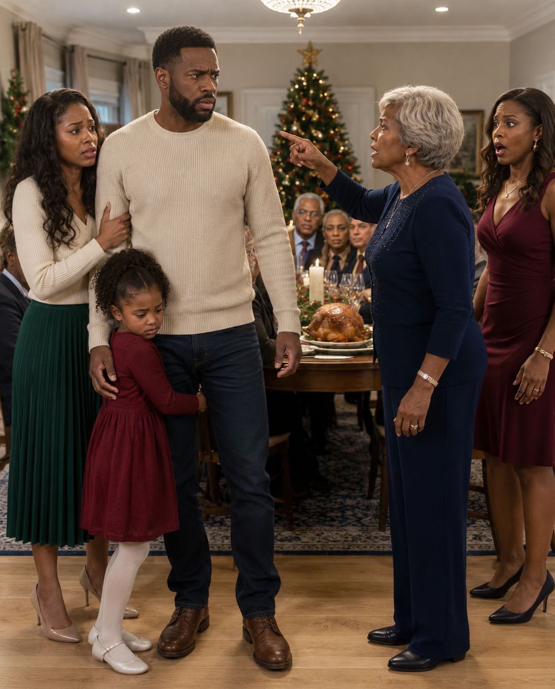 My wife tried to stay calm through another painful Christmas dinner, but my sister-in-law kept pushing until everything fell apart. Then my mother slapped her and called her trailer trash in front of our daughter. I didn’t argue or beg anyone to stop. I packed our bags, left, and woke up to Mom crying on the phone.