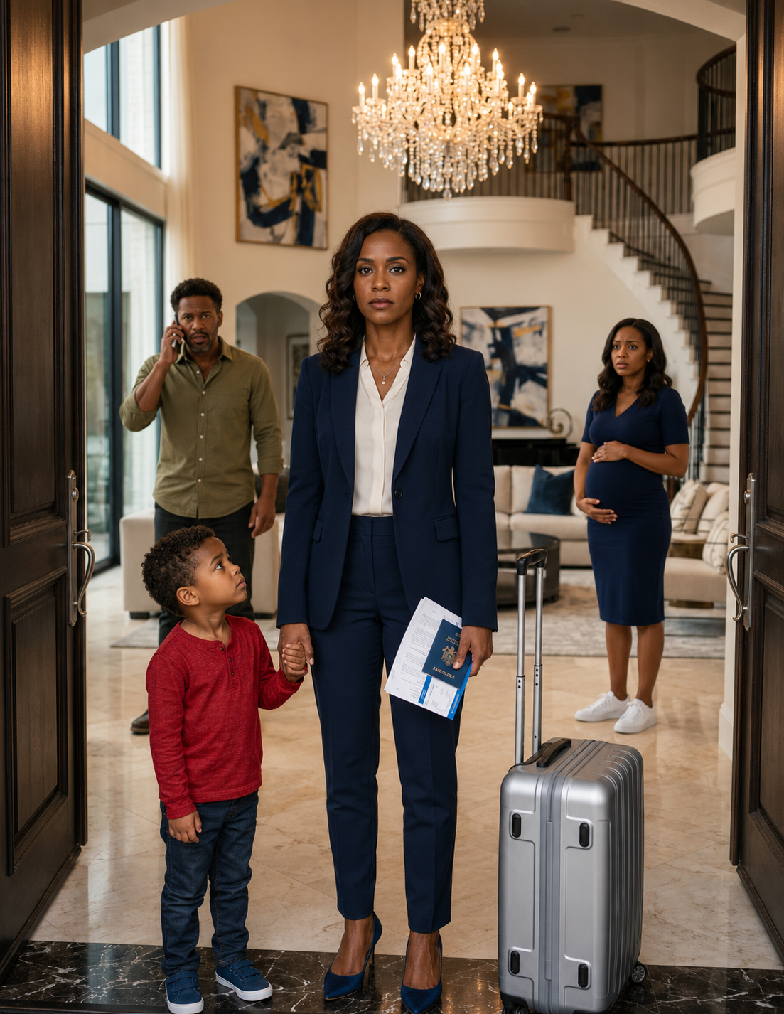 As my plane lifted off, my phone wouldn’t stop ringing. Finally, I answered. “Claire, where are you? You took our son?!” my husband shouted in panic.