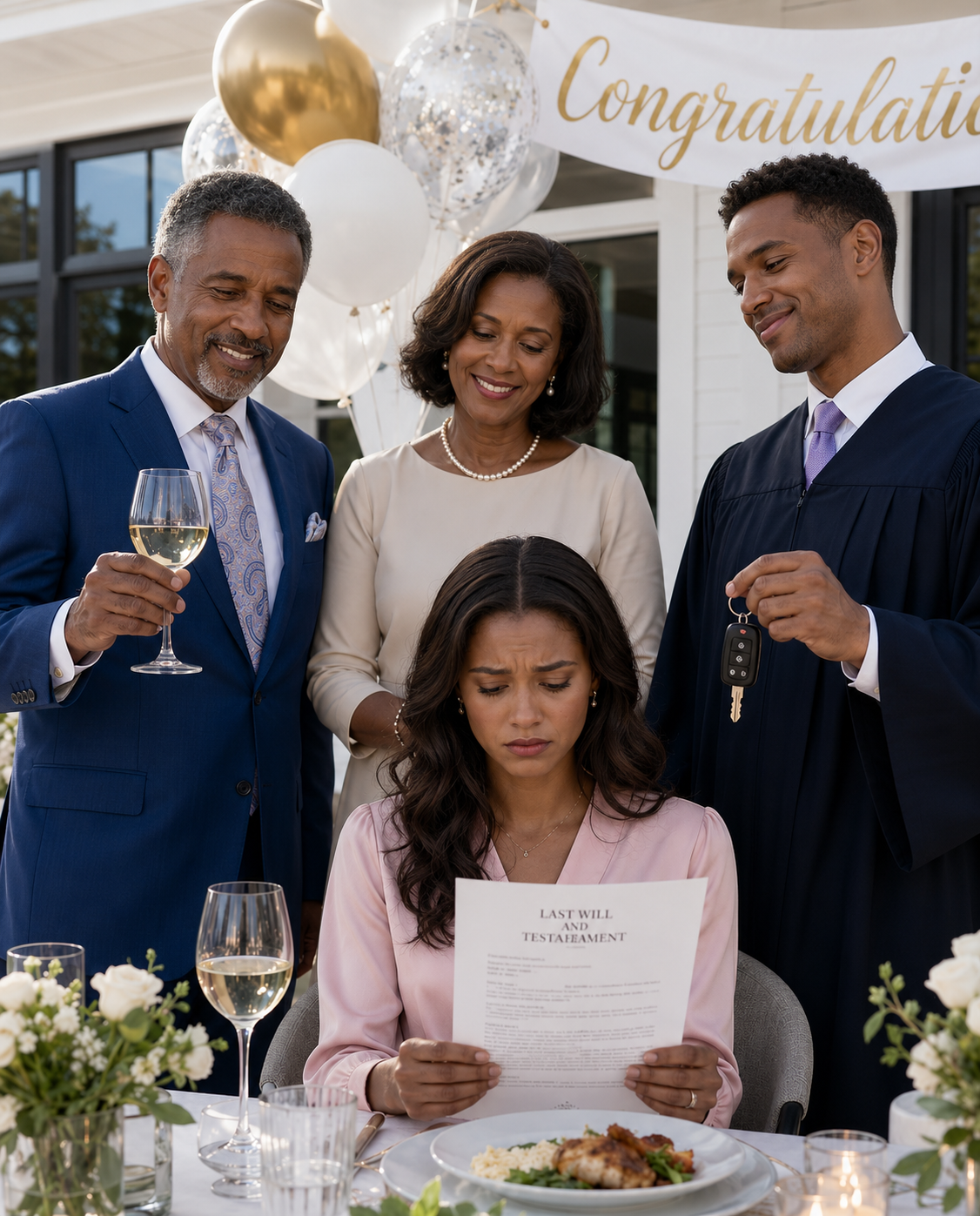 At dinner, Dad raised his glass and said, “Congrats, here’s your car, son,” then looked at me and said, “Rent’s due, $900 by Sunday, you’re an adult now,” so I packed, left a note on the fridge, and now my dad’s calling every number he can.