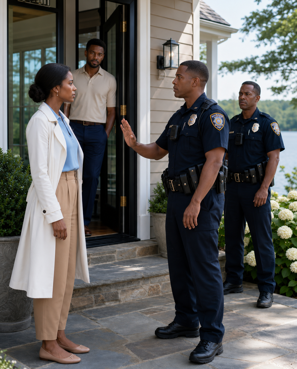 “Dad Already Gave Us Your Lake House, So We’re Moving In Tomorrow,” My Brother Said Before Hanging Up. The Next Morning He Pulled into My Driveway with a Moving Truck, Only to Find Every Lock Had Already Been Changed—and Two Sheriff’s Deputies Were Waiting at My Front Door.