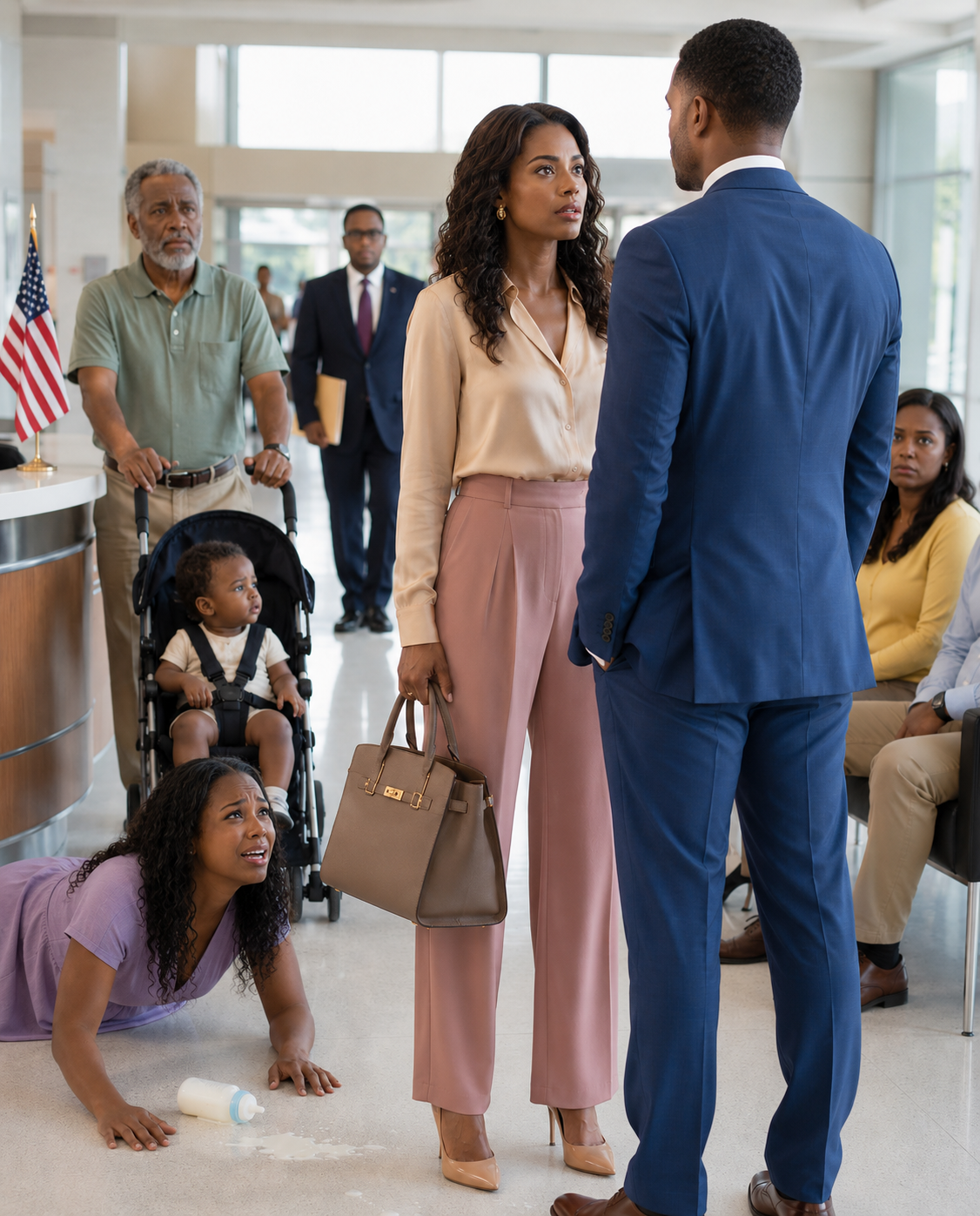 One year after the divorce, I ran into my ex-husband at the hospital, and when he smirked about having a one-year-old son with my former best friend, I smiled and said, “Really?” — five minutes before a man walked in and she dropped the baby bottle.