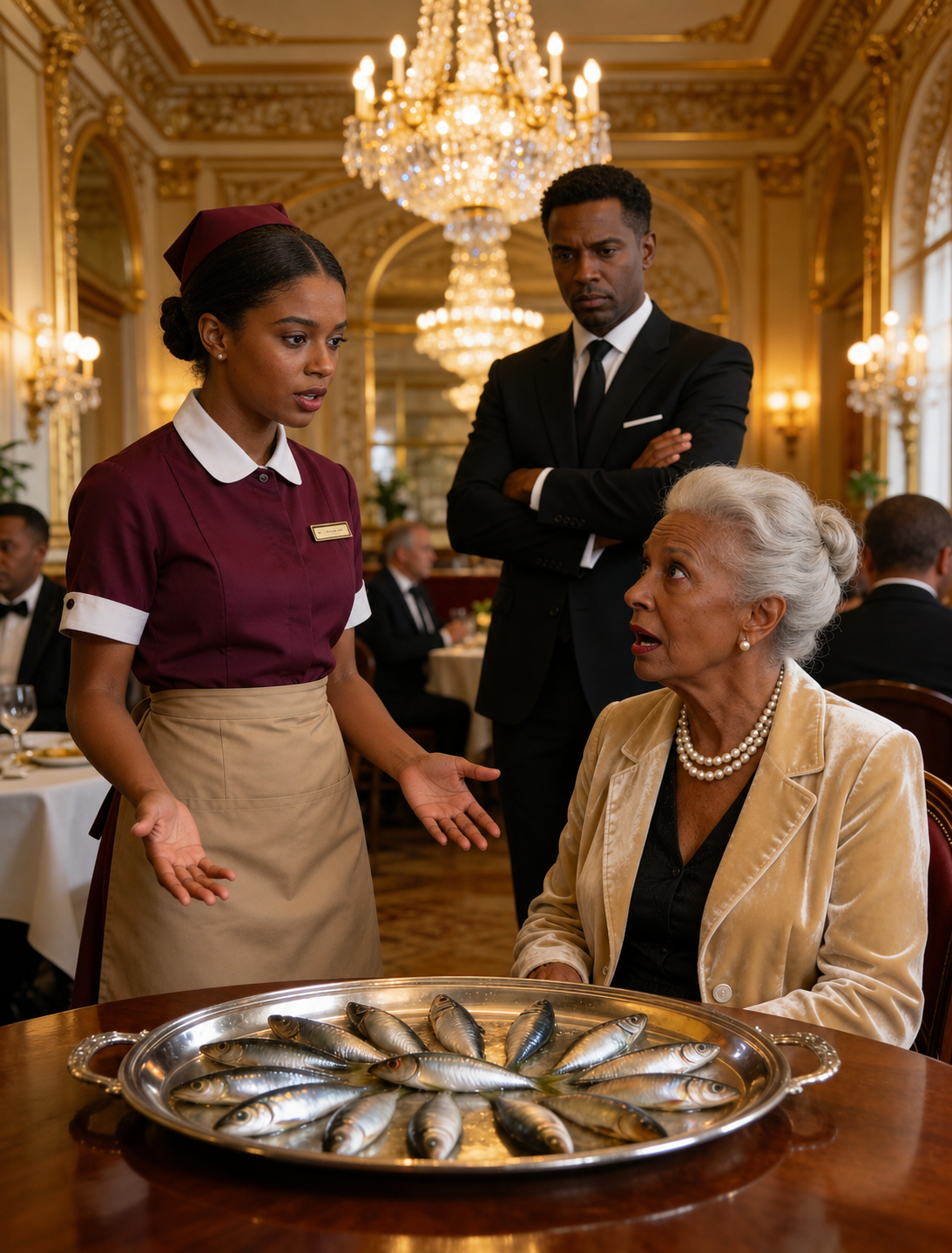 A quiet waitress patiently helps a deaf woman in a luxury restaurant, never realizing she is the mother of a billionaire. Moments later, a hidden truth surfaces — and the entire dining room falls silent in shock.