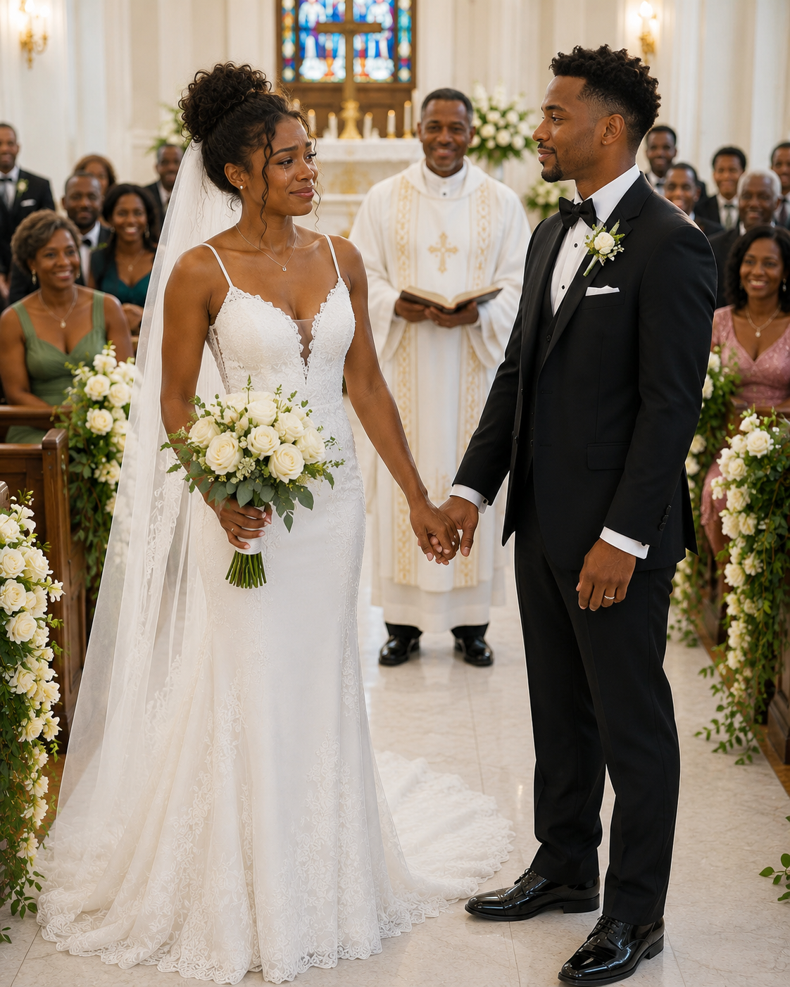 At the wedding altar, the groom squeezed my hand and sneered, “From today on, you belong to me. Know your place.” I smiled and whispered, “You want a wife? Then meet your witness.” Before hundreds of stunned guests, I removed my wedding dress, revealing the bru!ses he had inflicted and the evidence…
