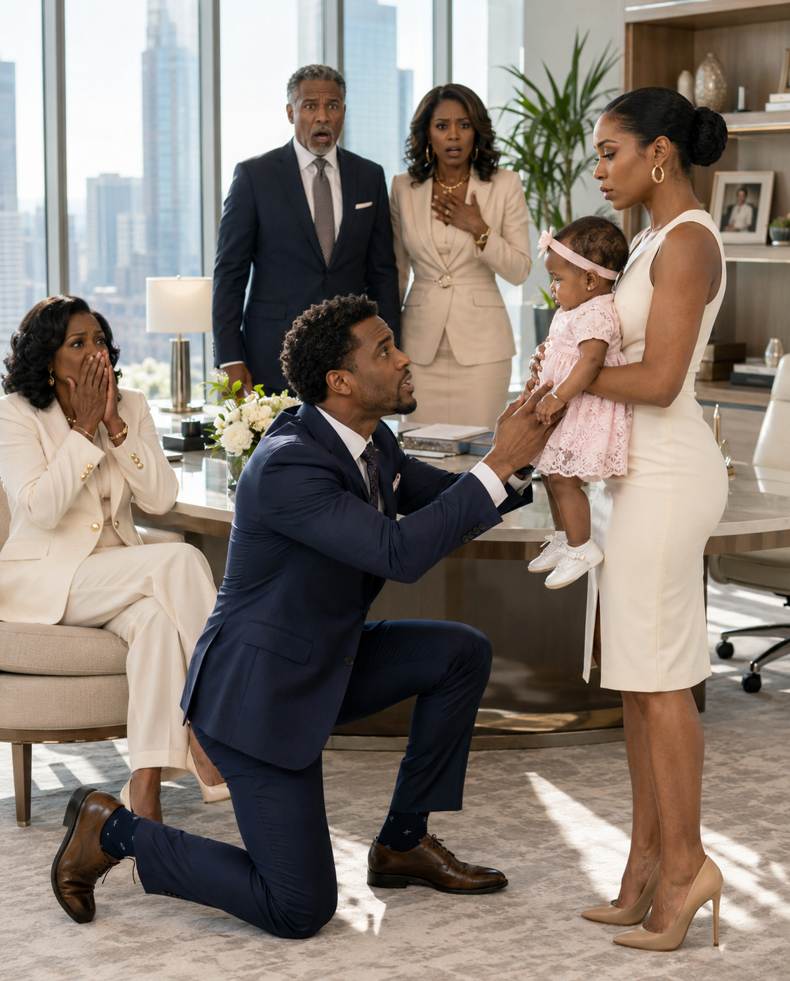 I Walked Into My Billionaire Husband’s Secret Divorce Meeting Carrying The Daughter He Never Knew Existed—Then His Father Confessed To The Ultimate Betrayal!