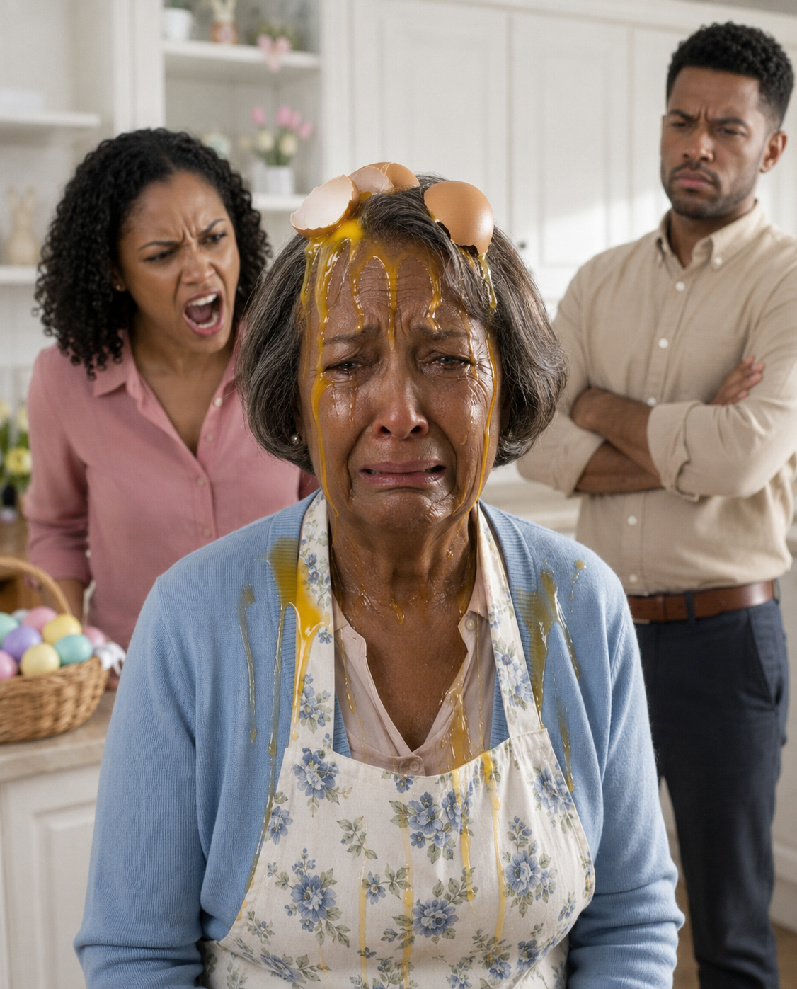 I was making Easter dinner when my daughter-in-law stormed in, tasted the sauce, and sneered, “This is why nobody wants your cooking.” My son just stood there smirking. I took off my apron and smiled. “Then you won’t need my house for your party.” Minutes later, I canceled Easter dinner, changed the locks, and served them an eviction notice instead of dessert.