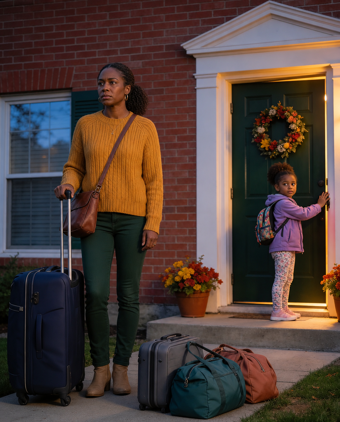 My husband had barely left on his so-called business trip when my six-year-old daughter suddenly whispered, “Mommy… we have to run. Now.”