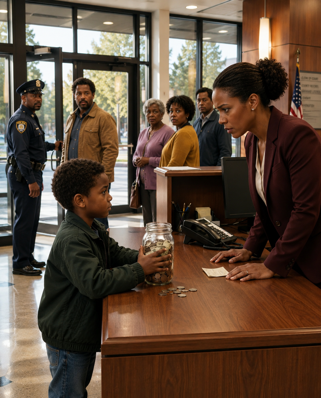 A 7-year-old boy entered Ridge Community Bank with a jar of coins, asking to open an account “before the bad men came back.” When he said his mother had been asleep for four days and handed over a note, the manager froze at one name: Richard Vincent.