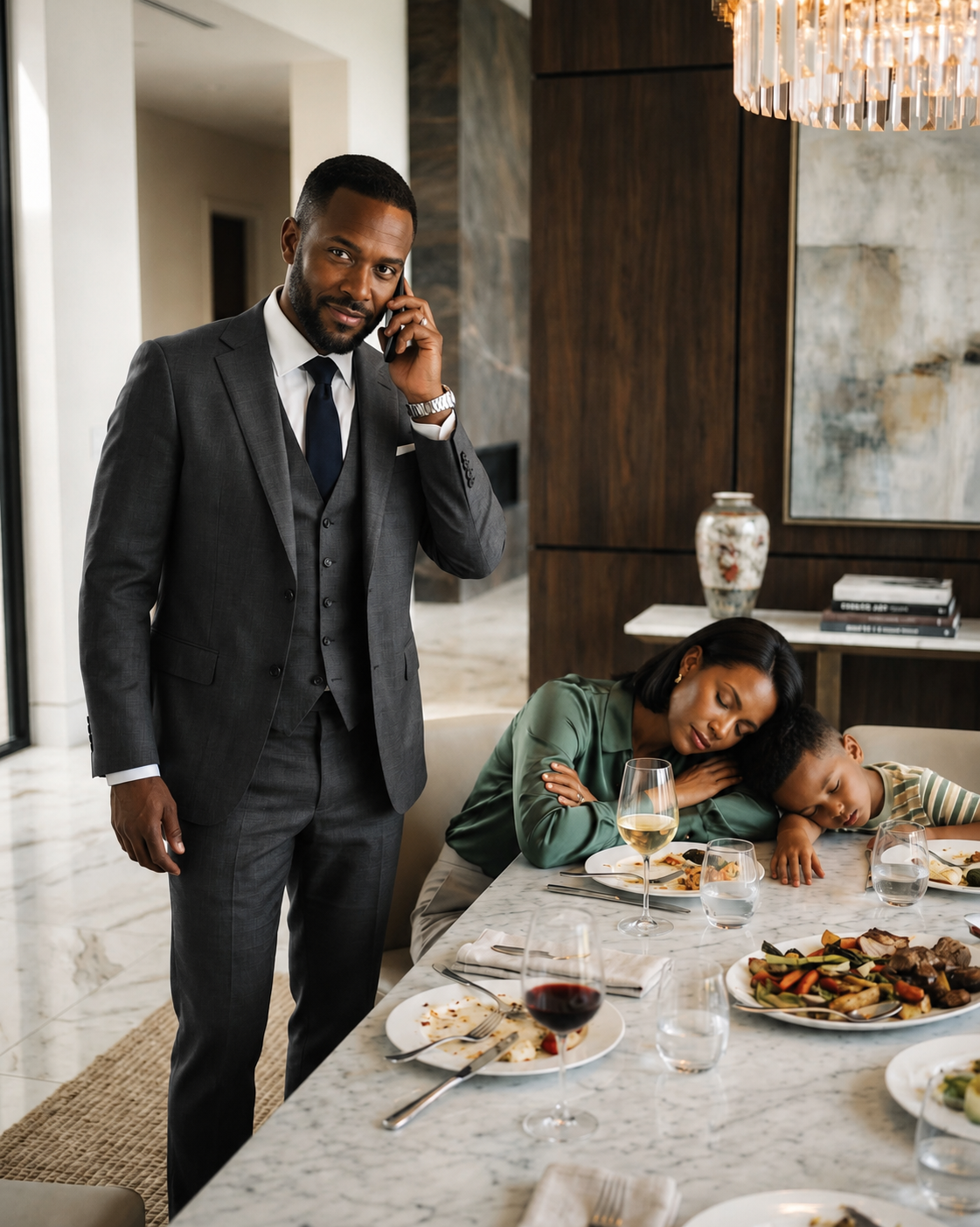‘Mom… I Don’t Feel Right…’ My Son Whispered Minutes After Dinner—So I Let Myself Collapse… And While My Husband Spoke On The Phone, Thinking We Were Gone, I Quietly Dialed 911—But What I Heard Next Made Me Stop Breathing And Whisper, ‘Don’t Move… Not Yet…’