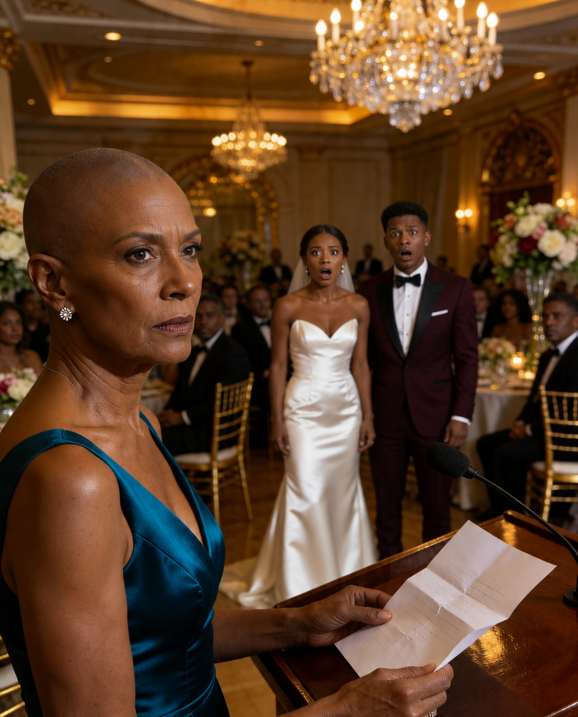 I woke up bald on my son’s wedding morning with a note from my future daughter-in-law telling me I finally looked the way an old woman should