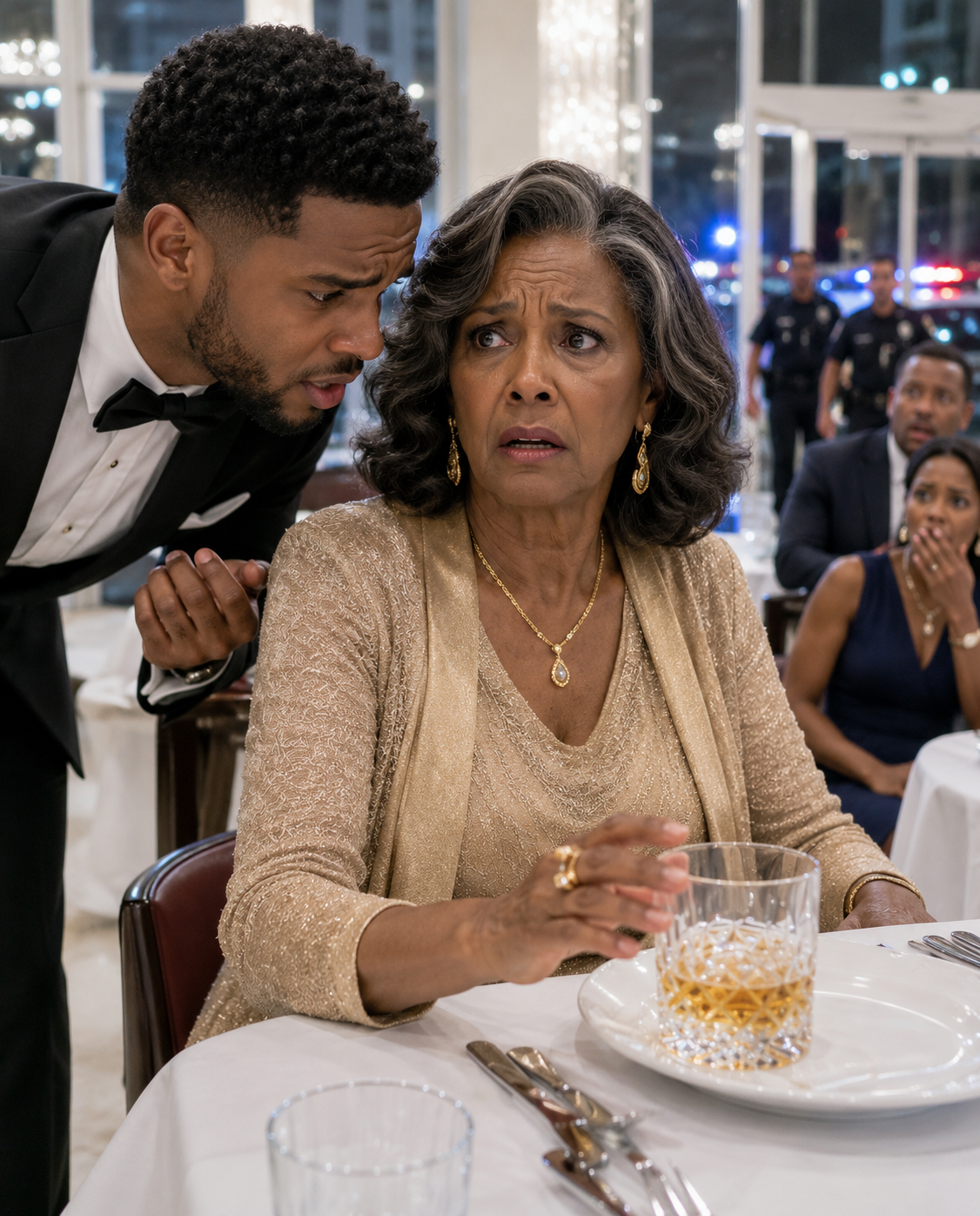 I was having dinner at an upscale restaurant with my daughter and her husband. After they left, the waiter stepped closer, his voice barely above a breath as he whispered, “Ma’am… please don’t drink what they ordered for you.”