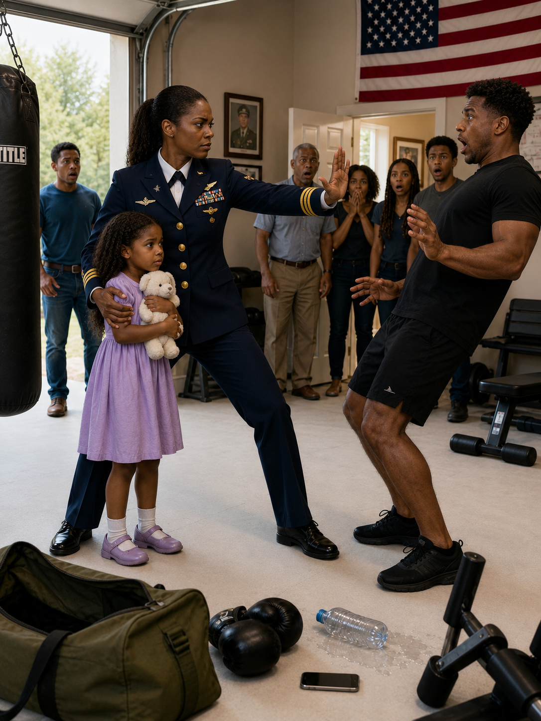“I’ll sn@p your arm,” my brother-in-law sneered, throwing a pair of MMA gloves at my feet and threatening to send me to the hospital in front of my terrified little girl. He thought he was facing a helpless mother with no way to defend herself. What he didn’t know was that I was a combat veteran. And he had just awakened a Special Operations major.