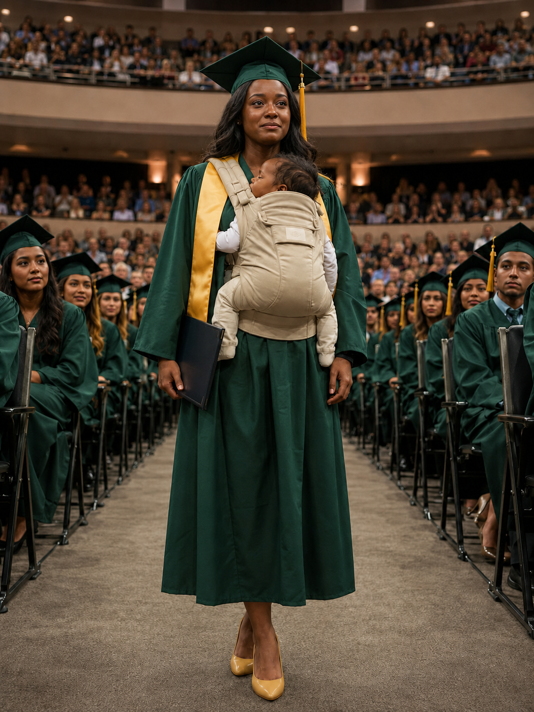 I Walked Across That Graduation Stage Carrying A Baby Everyone Called My Shame. Then The University President Stopped The Ceremony And Said, “This University Owes Grace Bennett A Public Apology.” In That Moment, The People Who Mocked Me Finally Learned Who Had Been Lying All Along.