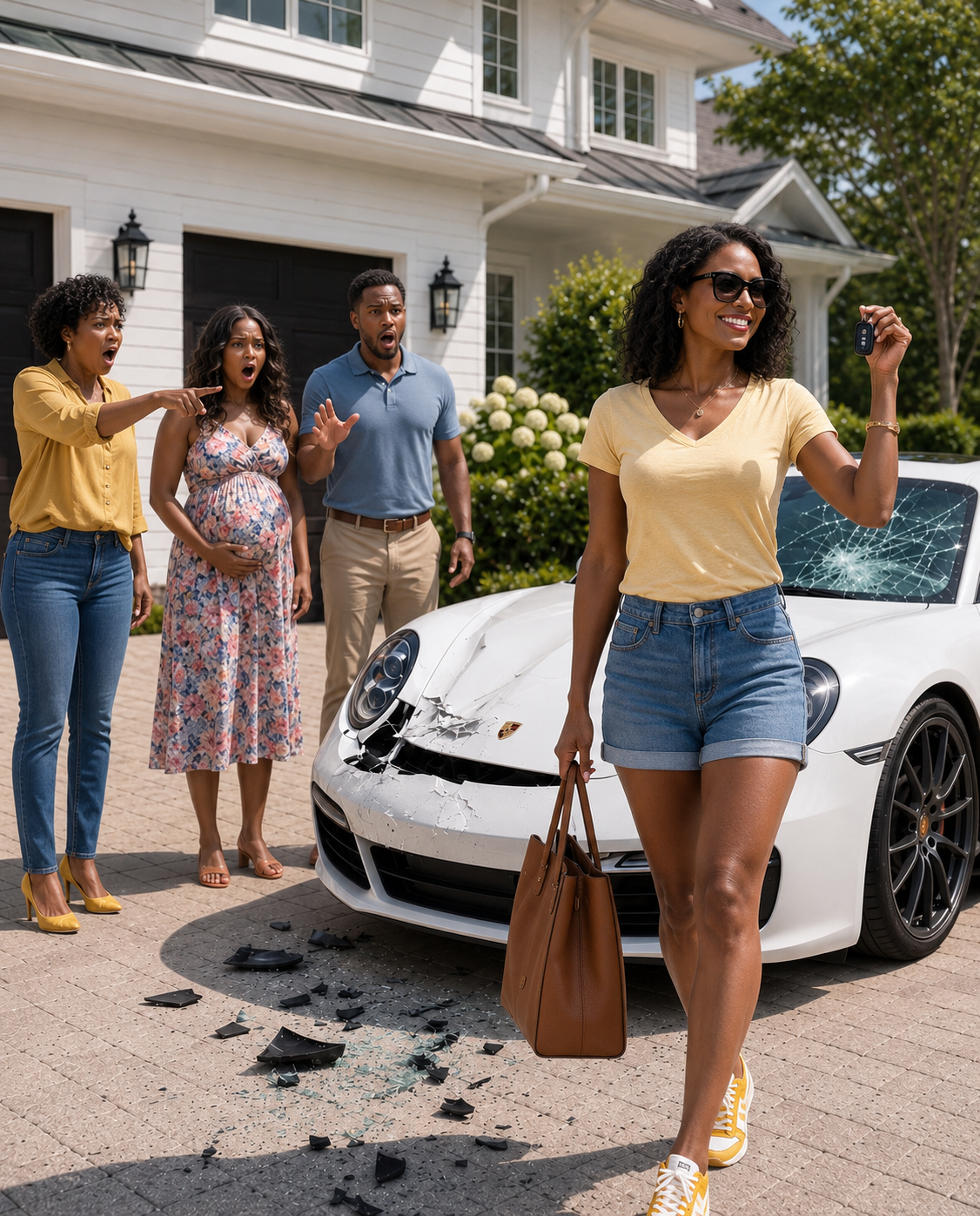 My Husband Ordered Me To Take The Fall After His Pregnant Mistress Cr@shed My Car—Then My Mother-In-Law Sneered, “You’re Barren, She Matters More.” They Froze When I Dialed 911 And Said, “I Have Proof.”