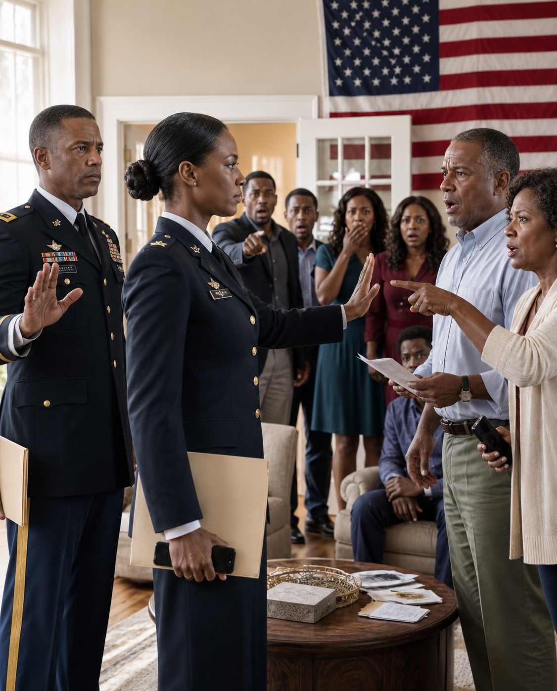“Do you have any idea why the military pays me?” I locked eyes with my father. “Tell your wife to keep her mouth shut about my money. It’s mine, not hers, and she needs to learn her place. If she crosses that line again, the politeness ends. Am I making myself clear?” My dad instantly broke into a cold sweat.