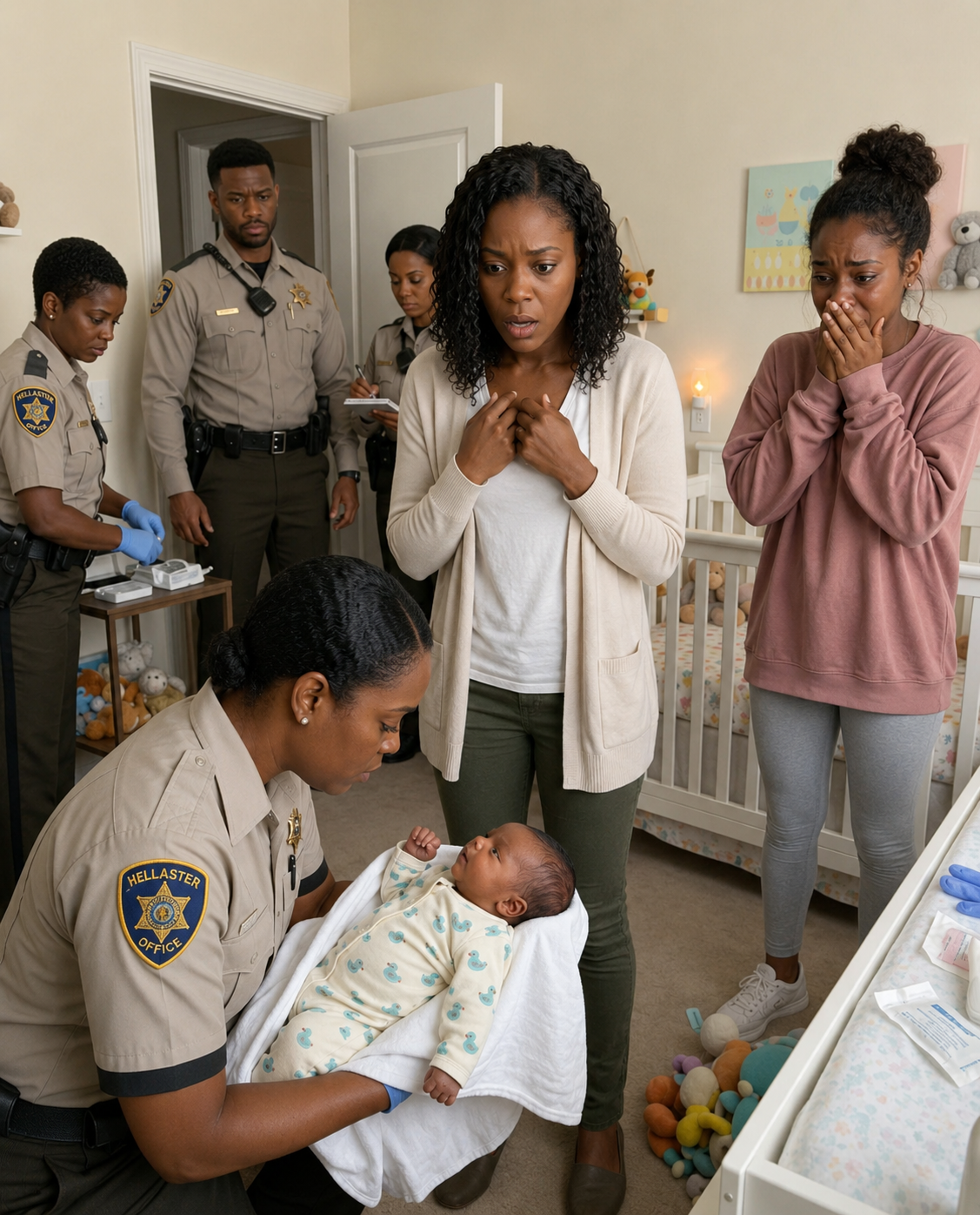 While babysitting my newborn niece, we noticed something concerning beneath her little onesie. I froze, unable to say a word. My husband immediately took our daughter out of the room and called 911. But when the baby’s mother arrived… she didn’t look surprised at all.
