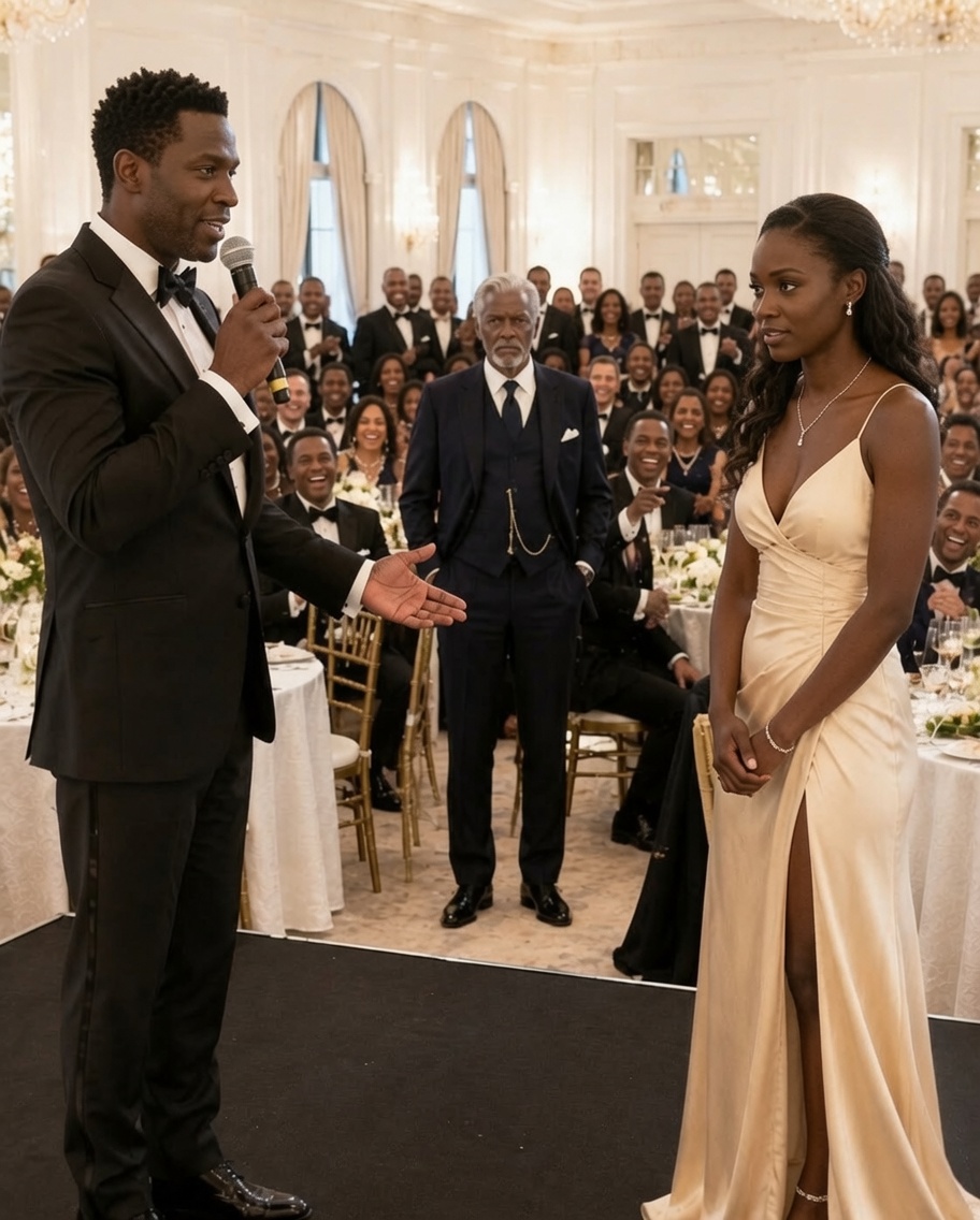 My husband put me up for auction at his gala as a joke—”Twenty dollars for this useless wife!”—until a stranger spoke up…