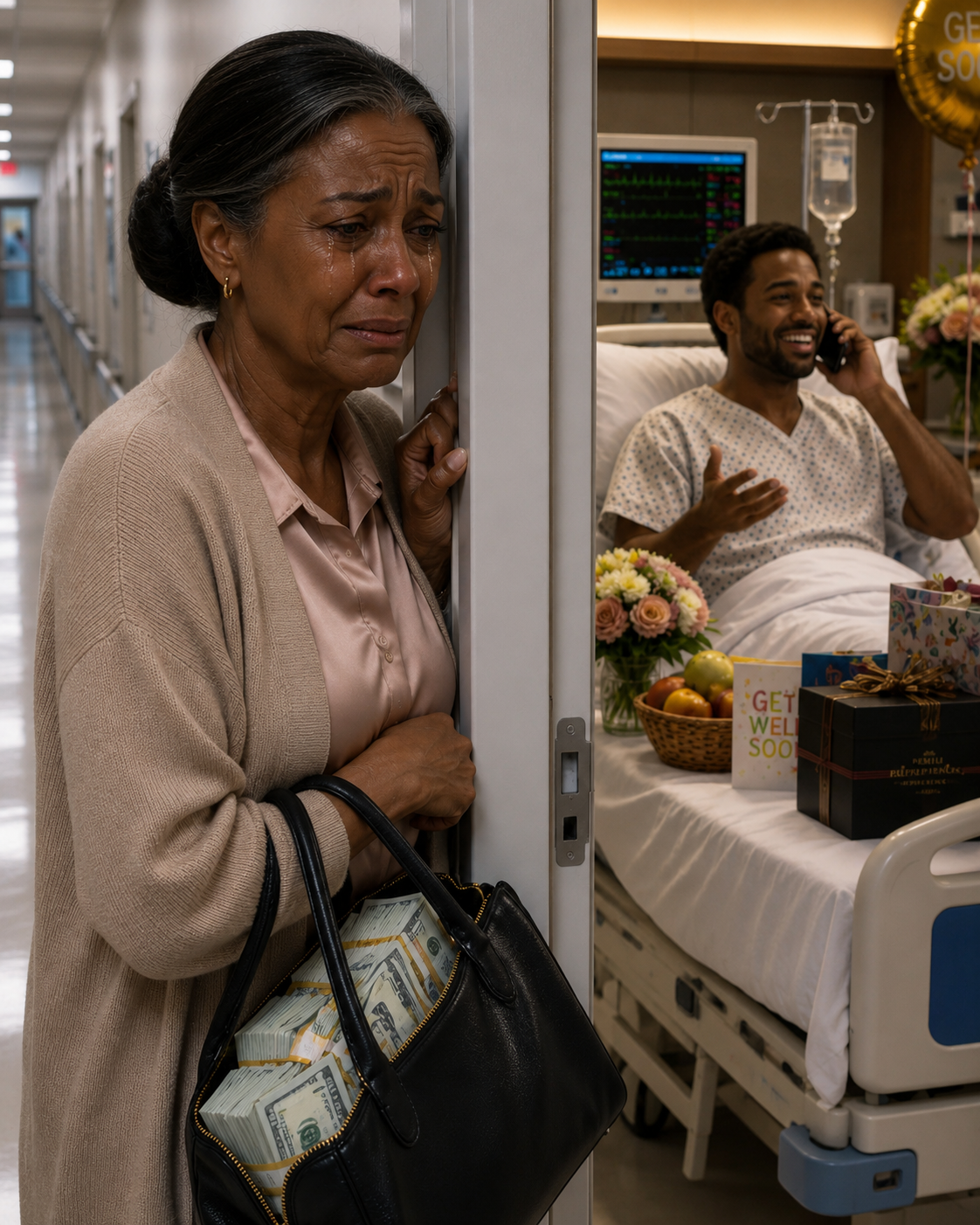 I Arrived at the Hospital With a $200 Million Winning Lottery Ticket Hidden in My Purse, Ready to Save My Only Son—Until I Heard Him Say, “Mom Always Fixes Everything for Me.” Instead of Walking In, I Turned Off My Phone and Investigated His Debts. What I Found Under My Name Changed Our Family Forever.