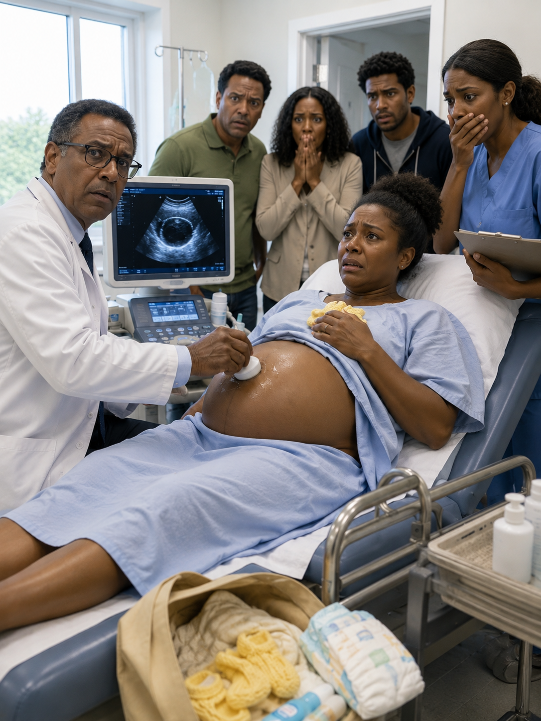 At 66, she arrived at the gynecologist’s office claiming she was 9 months pregnant. The doctor turned on the ultrasound, looked at the screen… and the blood drained from his face.