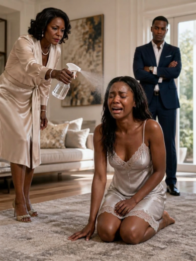 One day after our wedding, my mother-in-law sneered, “A filthy, penniless woman like you will never belong in this family!” before spraying disinfectant straight into my face while my husband watched without lifting a finger.